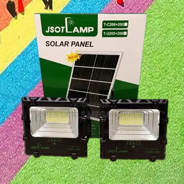 Bright Jsot 200w+200w Solar Floodlight Outdoor Energy-Saving Lamp