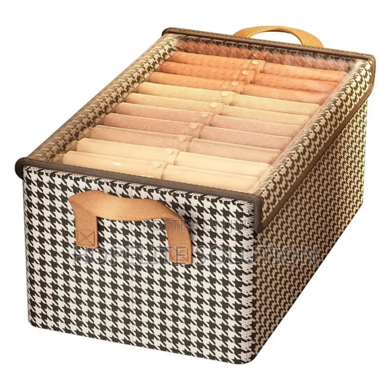 Checked Closet Organizer With Cover