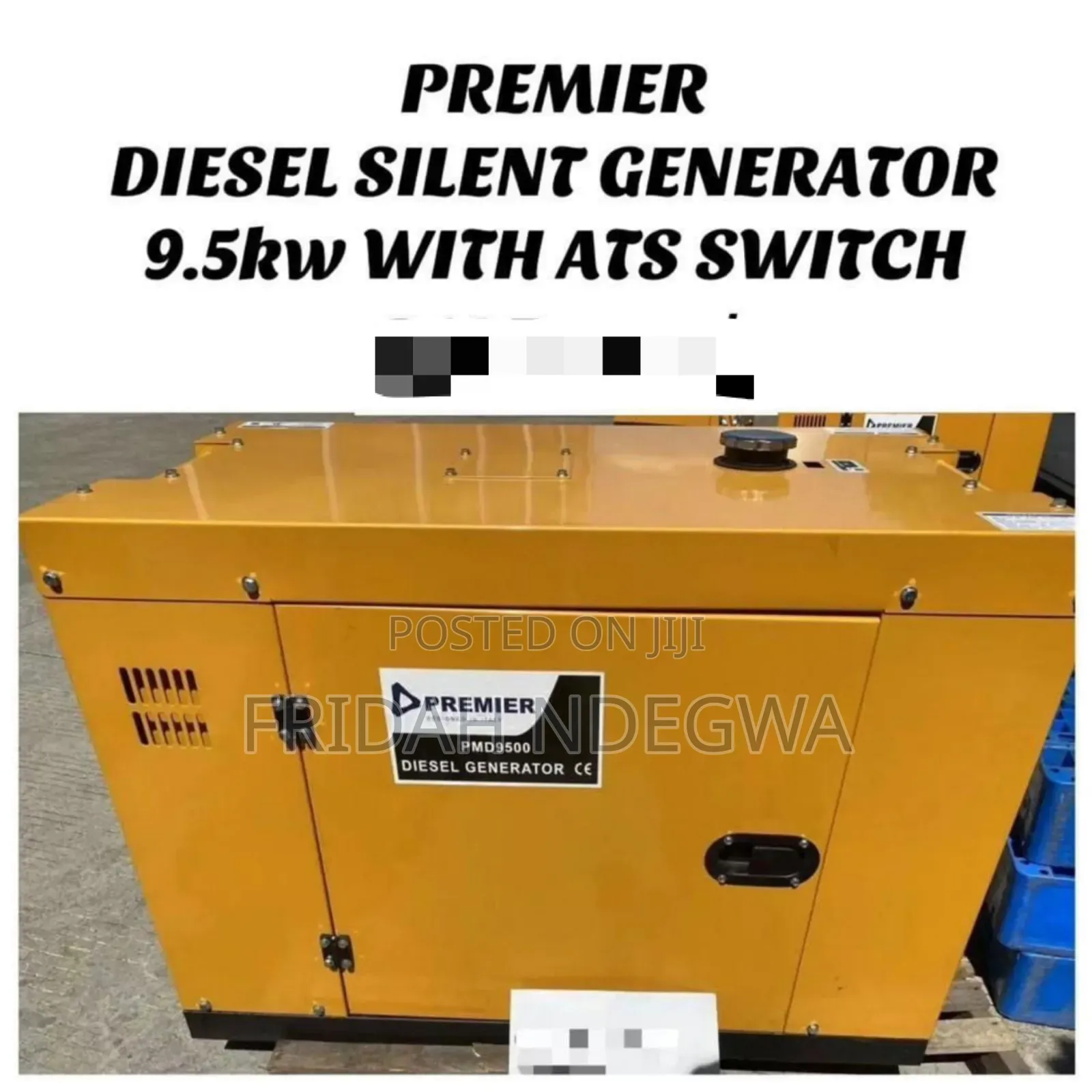 Premier Diesel Silent Generator 9.5kw With Ats Switch