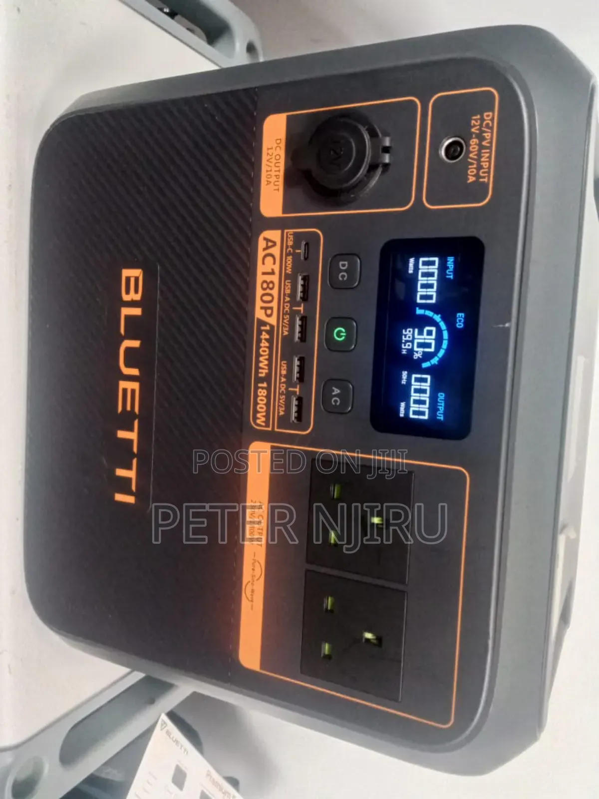 Bluetti Ac180p Solar Portable Power Station 1,800w 1,440wh