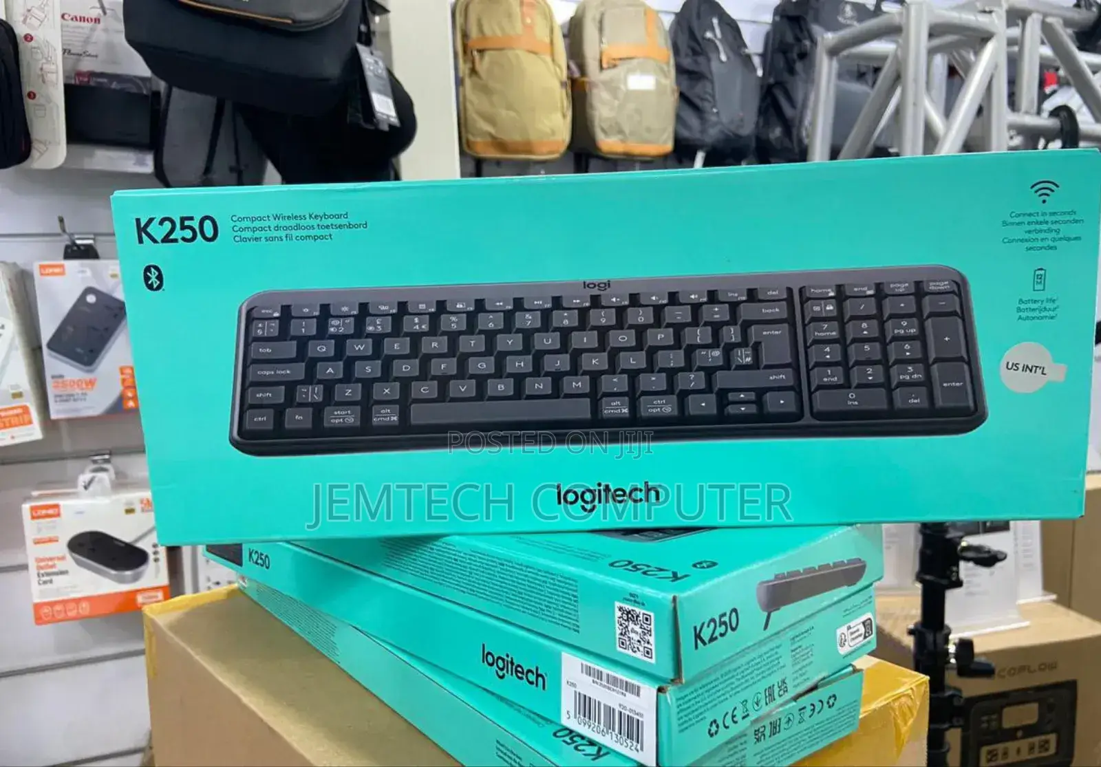 Logitech Mk250 Compact Bluetooth and Wireless Mouse and Keyboard