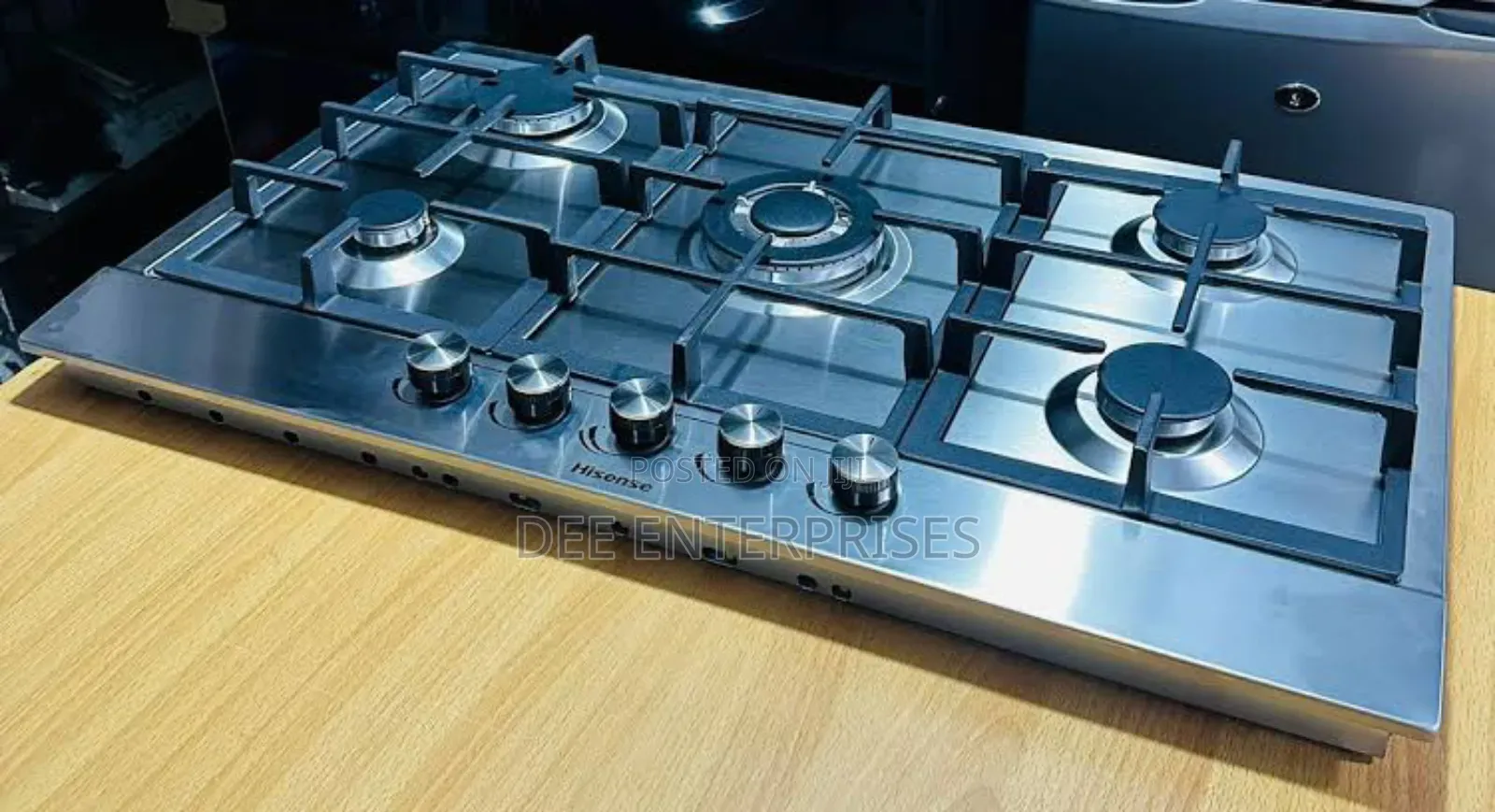 5 Gas Burner Hisense Inbuilt Gas Cooker