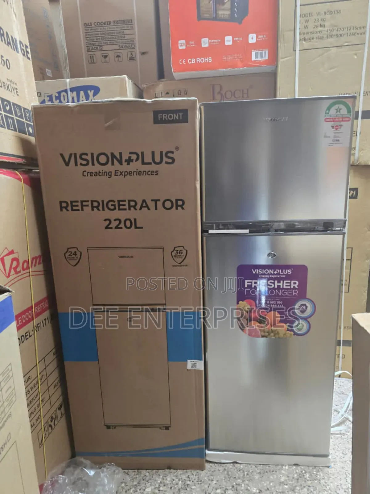 Vision 220 Litres Double Door Refrigerator