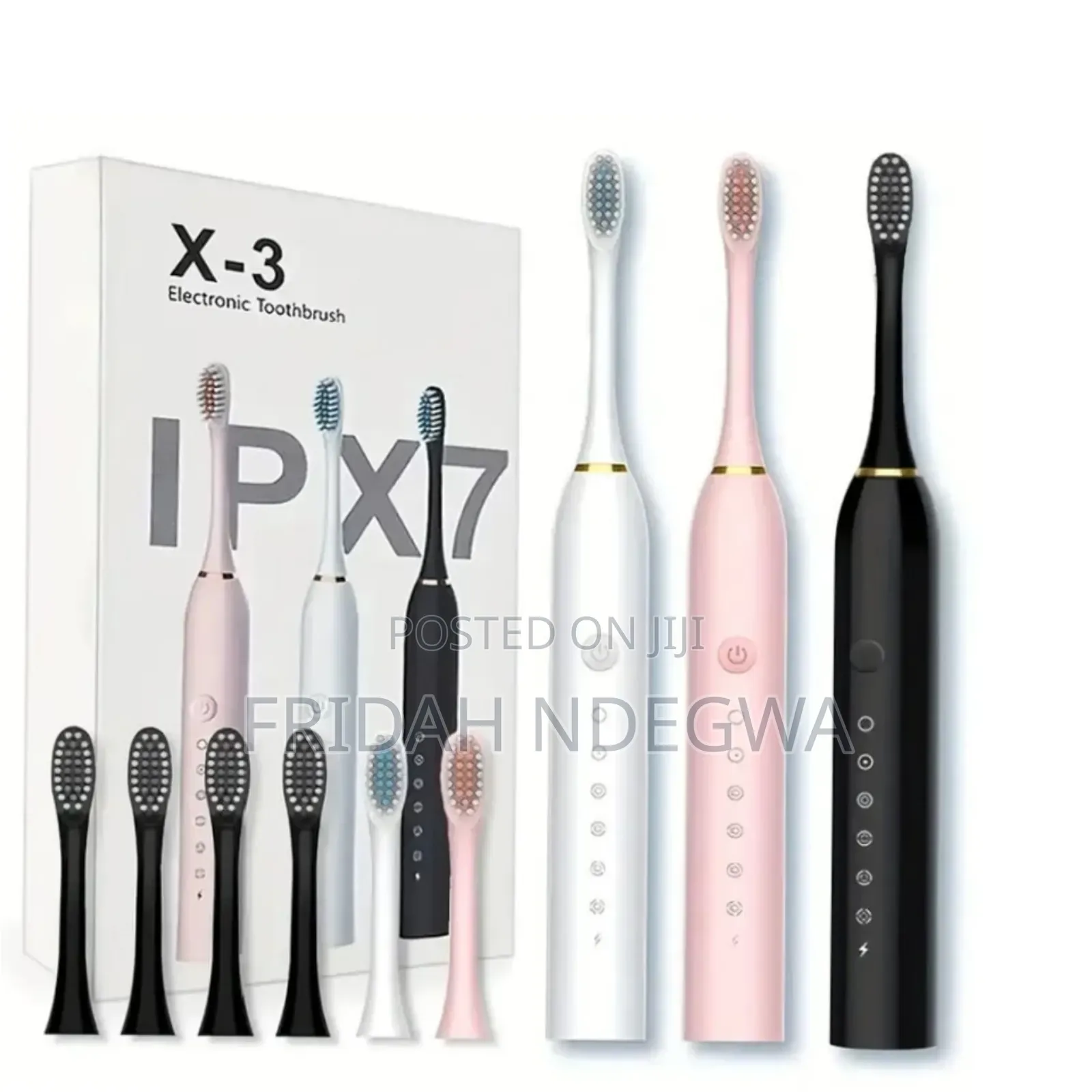 *Sonic Electric Toothbrush 3 Brush Heads for Adults I