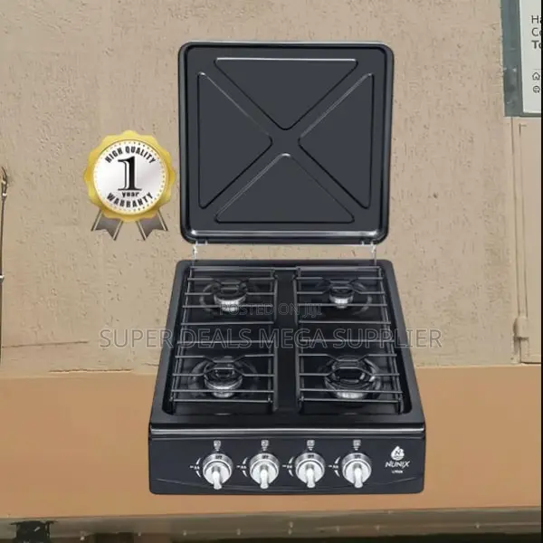Affordable and Long Lasting Nunix 4 Burner Table Top Gas Cooker