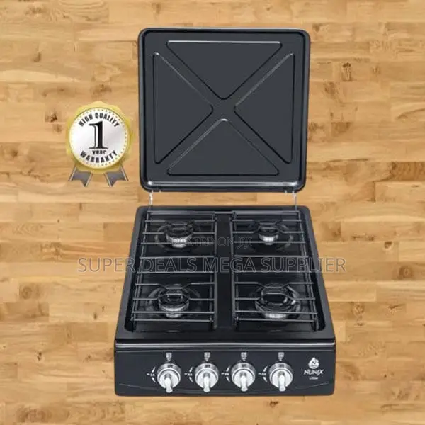 Portable and Energy Efficient Nunix Gas Cooker Table Top With 4 Burner