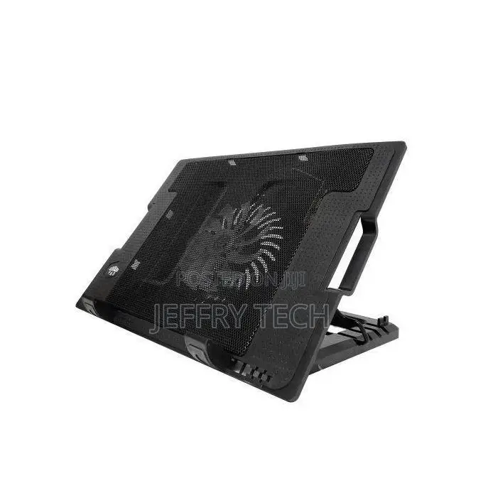 Notebook Laptop Cooling Pad With Stand - Black, Blue Light
