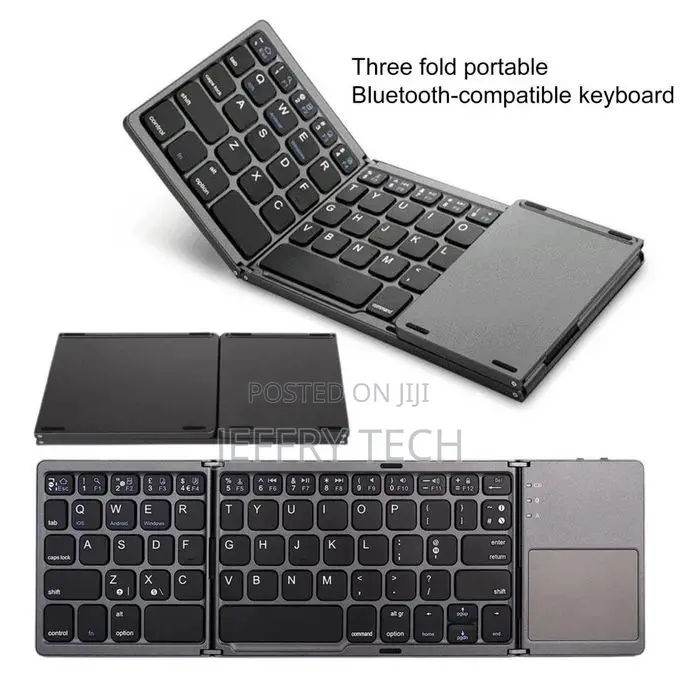 Mini Foldable Keyboard Touchpad Bluetooth-Compatible 3.0 Foldable Wire