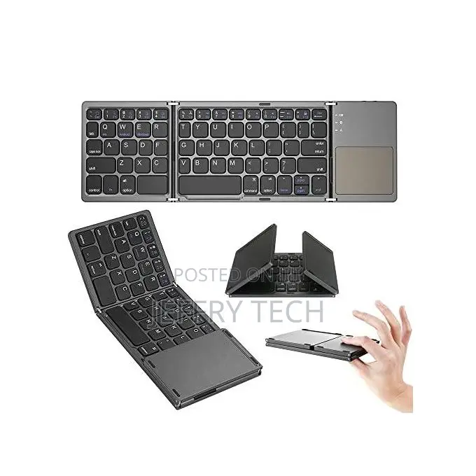 Mini Foldable Keyboard Touchpad Bluetooth-Compatible 3.0 Foldable Wire