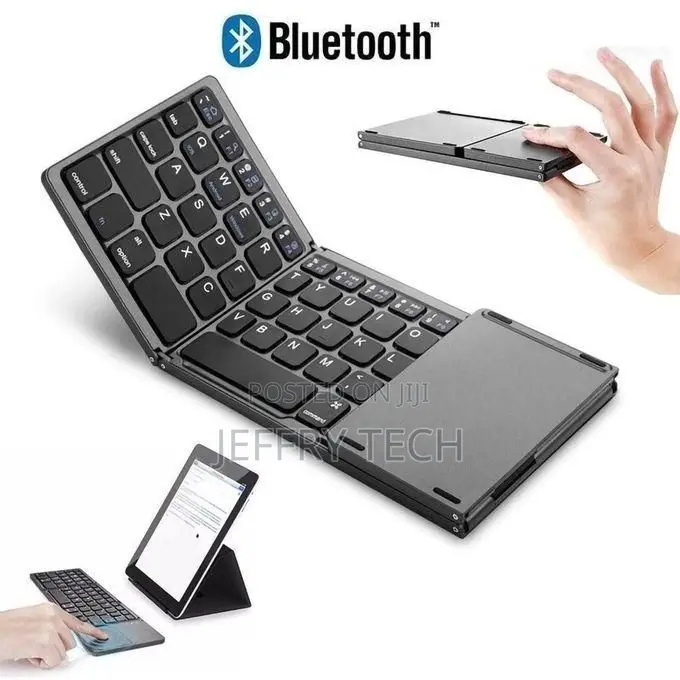 Mini Foldable Keyboard Touchpad Bluetooth-Compatible 3.0 Foldable Wire