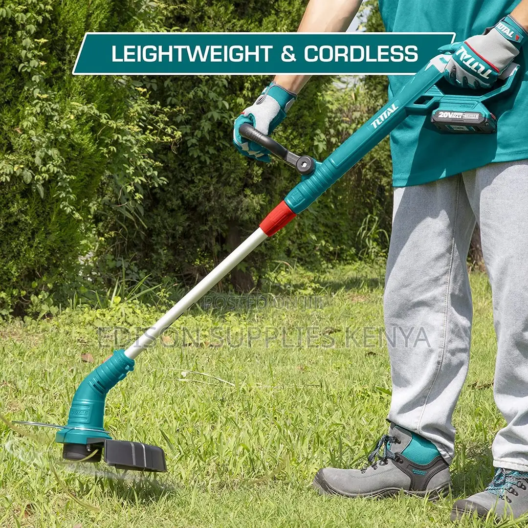 Total Cordless Grass Trimmer Battery Brush Cutter String Grass