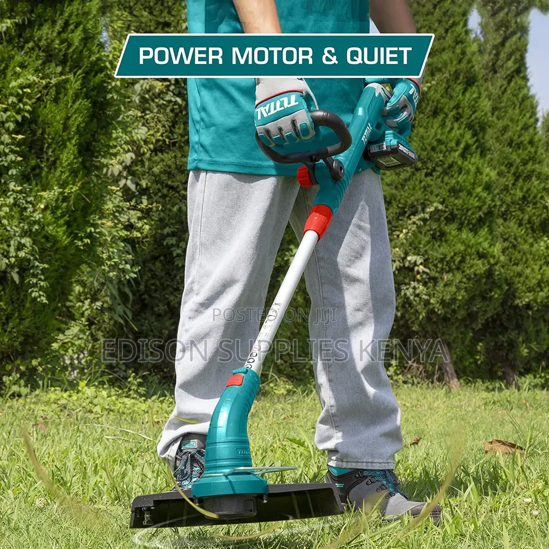Total Cordless Grass Trimmer Battery Brush Cutter String Grass