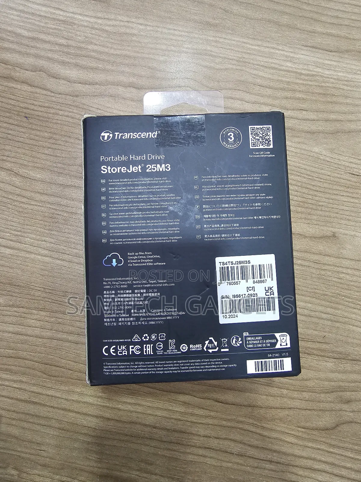 Transcend External Hard Disk 4 Terabytes