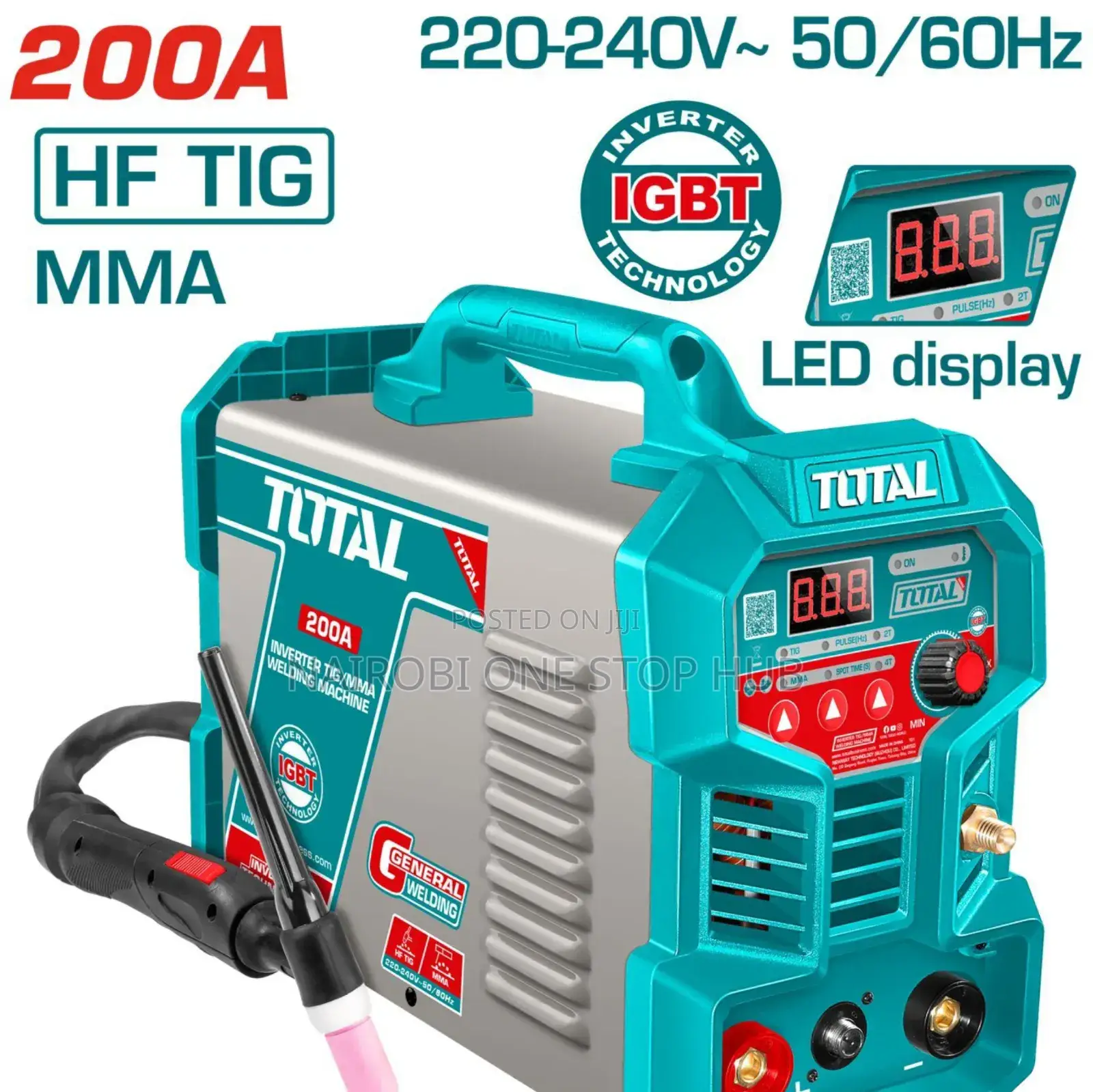 Total Tig/Mma 200a Welding Machine
Tig20058