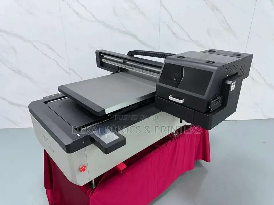 Desktop 6090 Uv Flatbed Printer With 3pcs Xp600 Heads