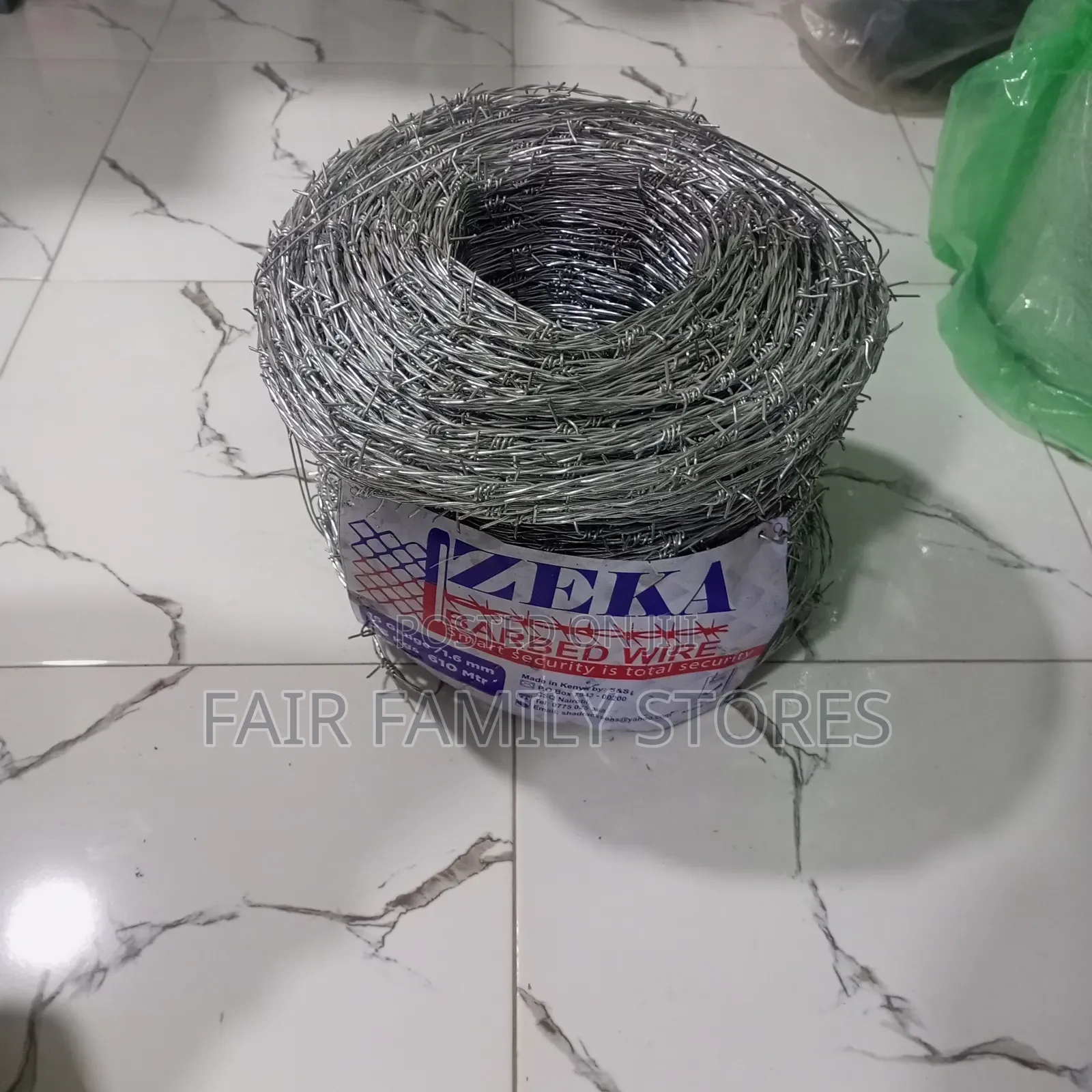 Zeka Barbed Wire – 610 Meters (Galvanized)