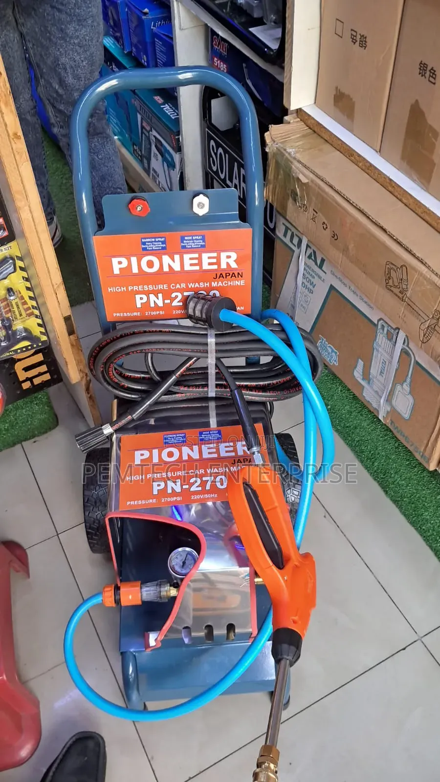 Pioneer High-Pressure Car Wash Machine, Specifically the Pn-270 Model