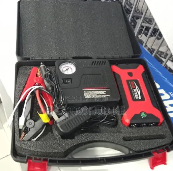 Portable 99800mah Car Battery Booster With Built-in Power Bank.
