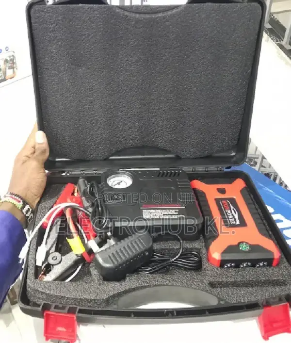 Reliable 99800mah Car Jump Starter With Dual Usb Charging Function.