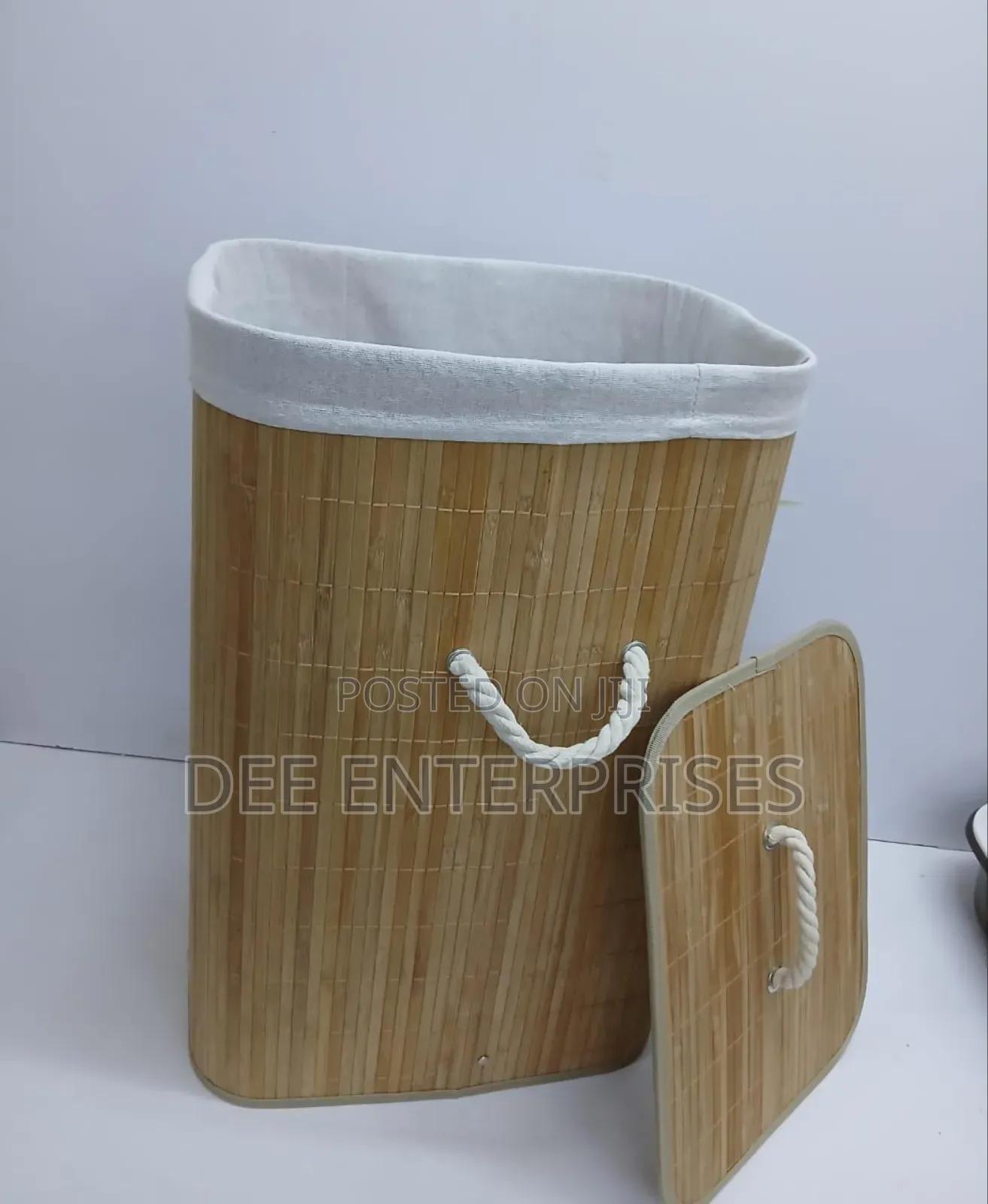Foldable Large Capacity Wooden Laundry Basket