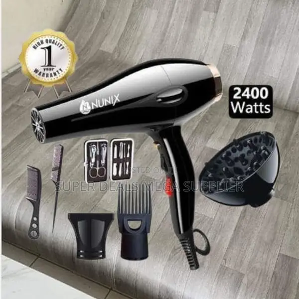 Nunix Hd- 77c Professional Hair Blow Dryer With Speed Settings