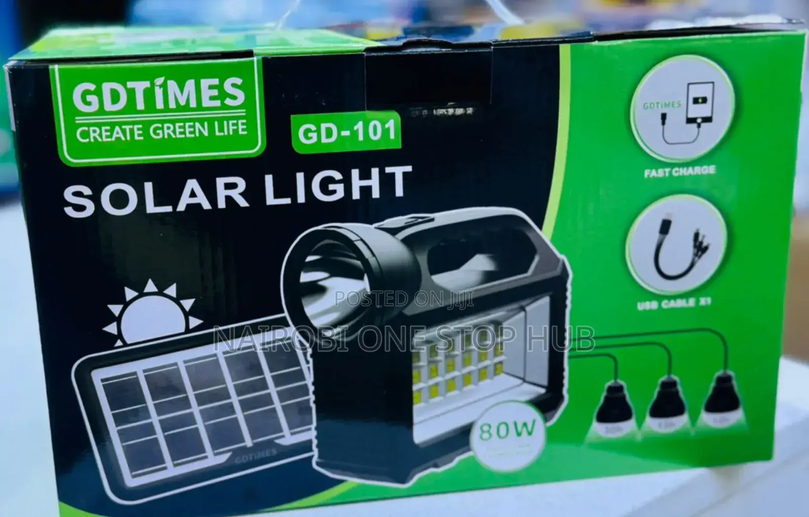 Gd 101 Solar Home Kite With 3 Bulbs