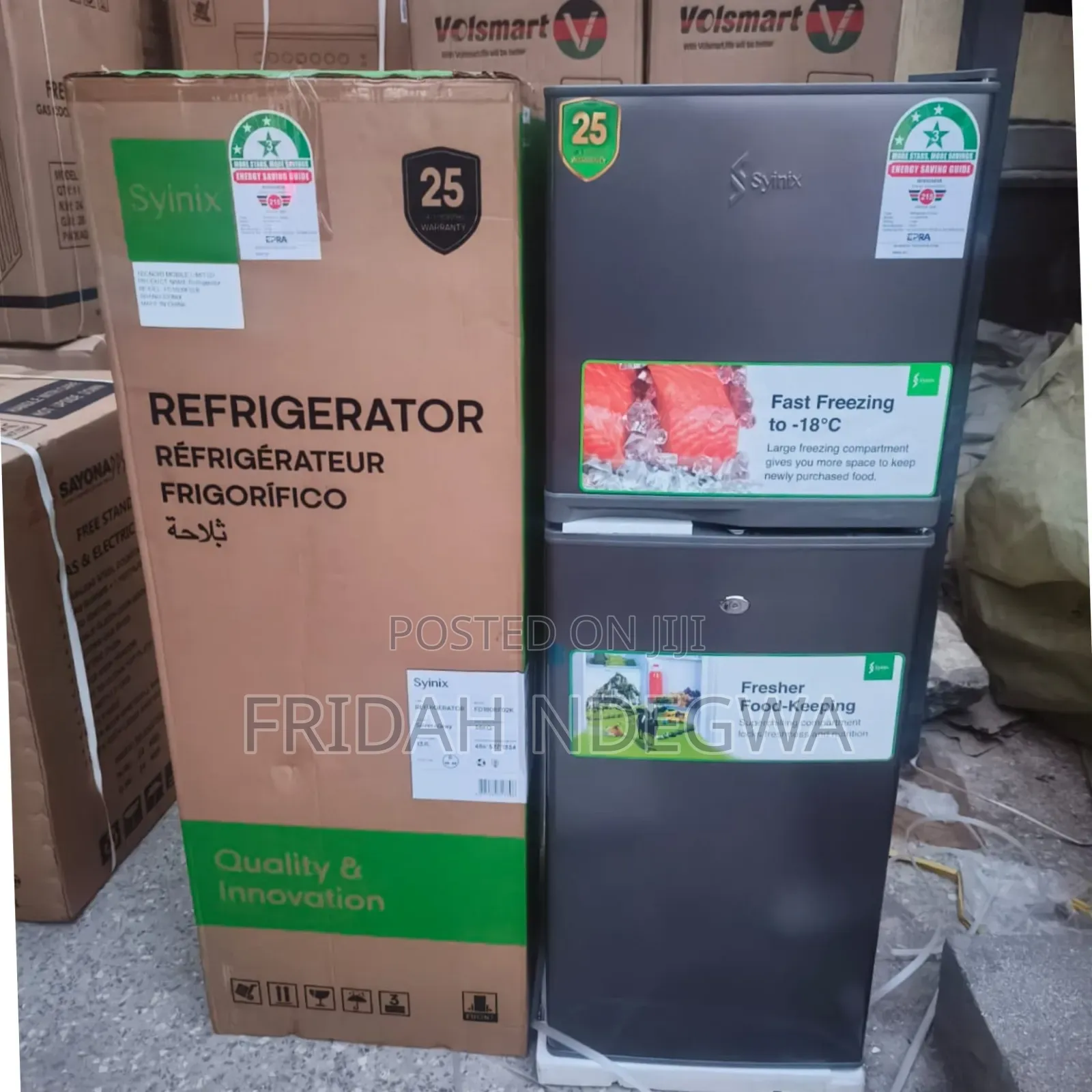 Syinix 137 Litres Double Door Refrigerator
