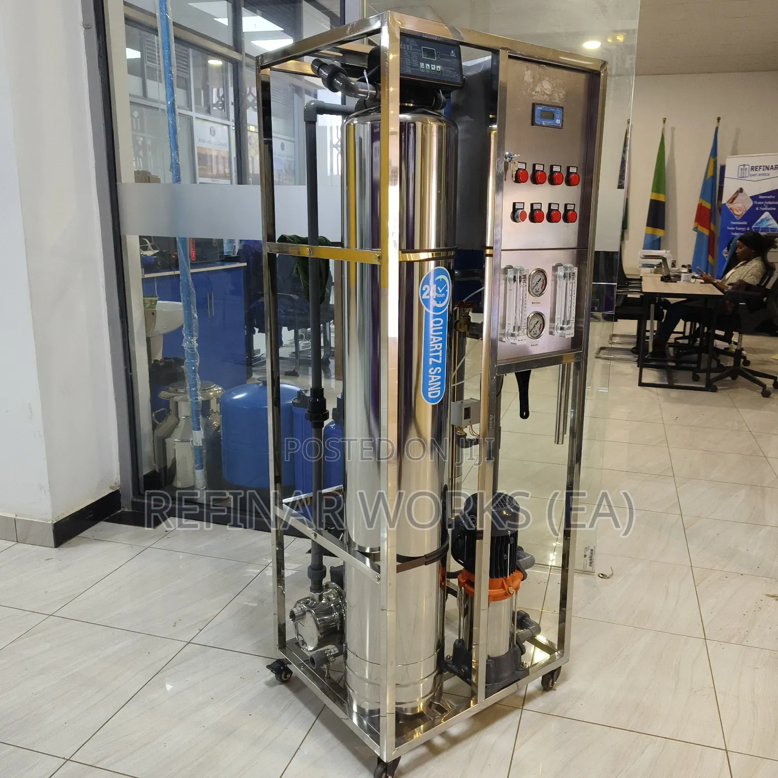 Stainless Steel Water Purification Plant for Hotels Resorts