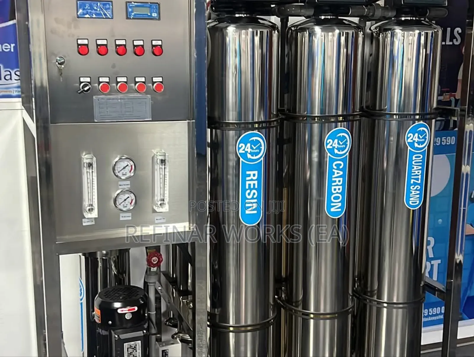 Stainless Steel Water Purification Plant for Hotels Resorts
