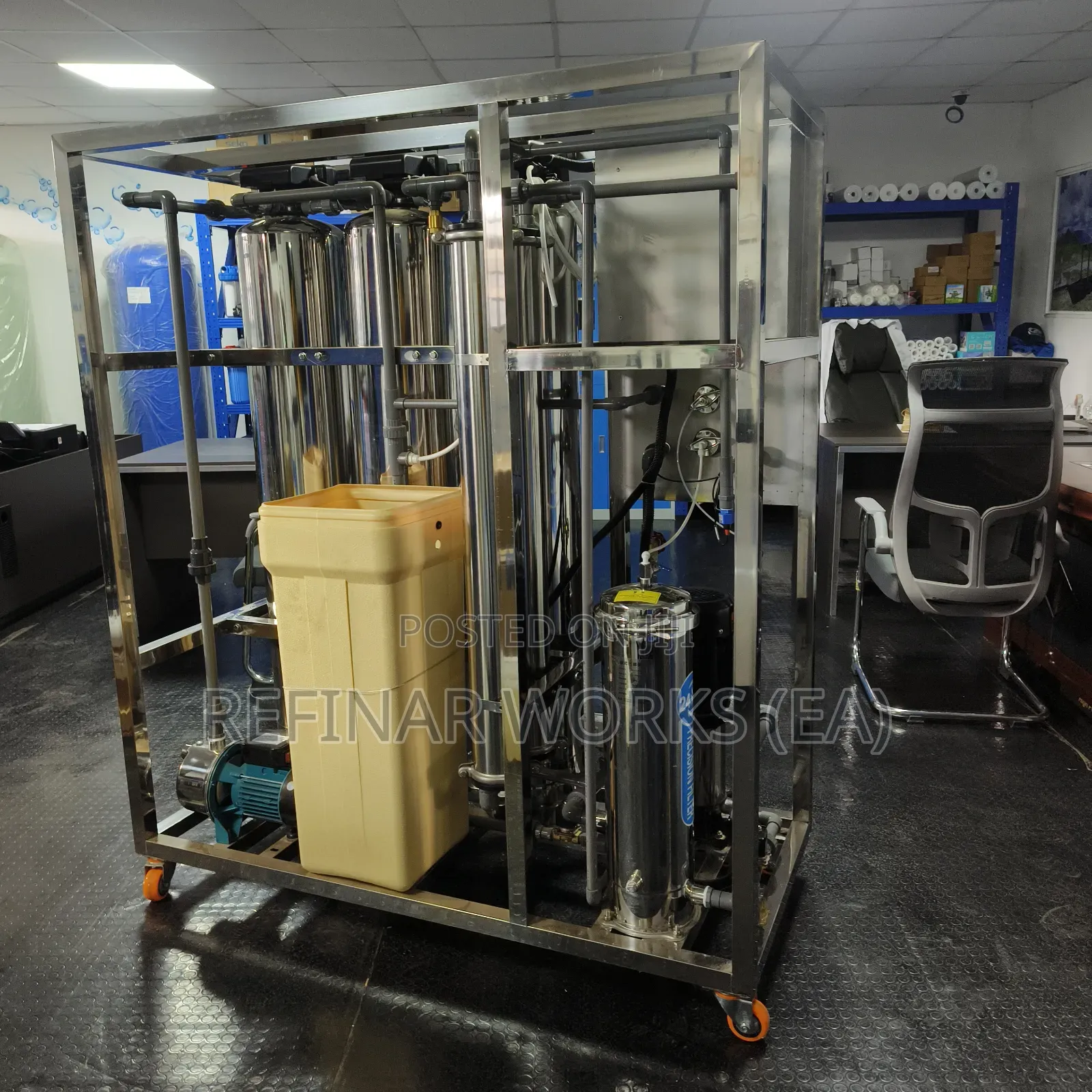 Stainless Steel Water Purification Plant for Hotels Resorts