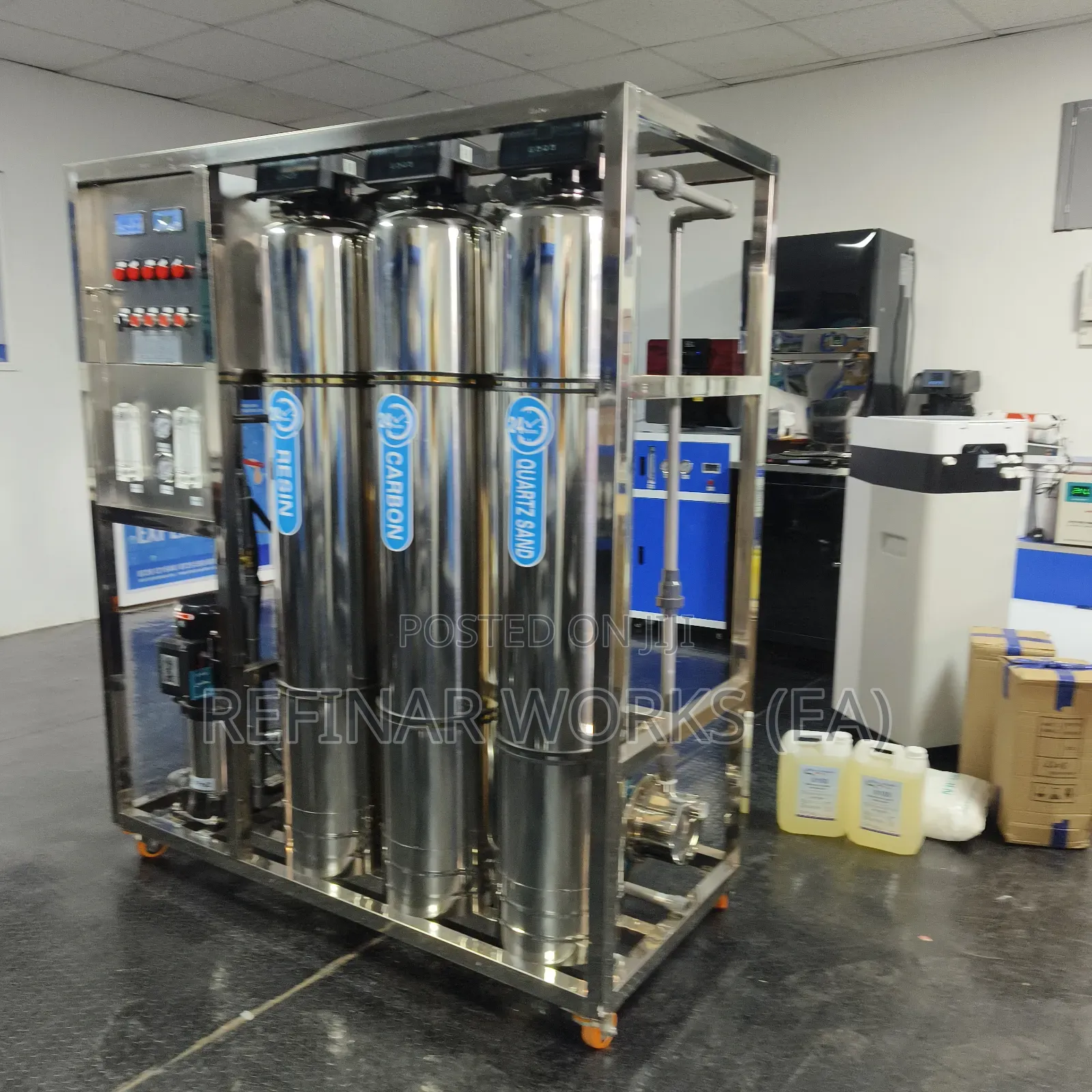Stainless Steel Water Purification Plant for Hotels Resorts
