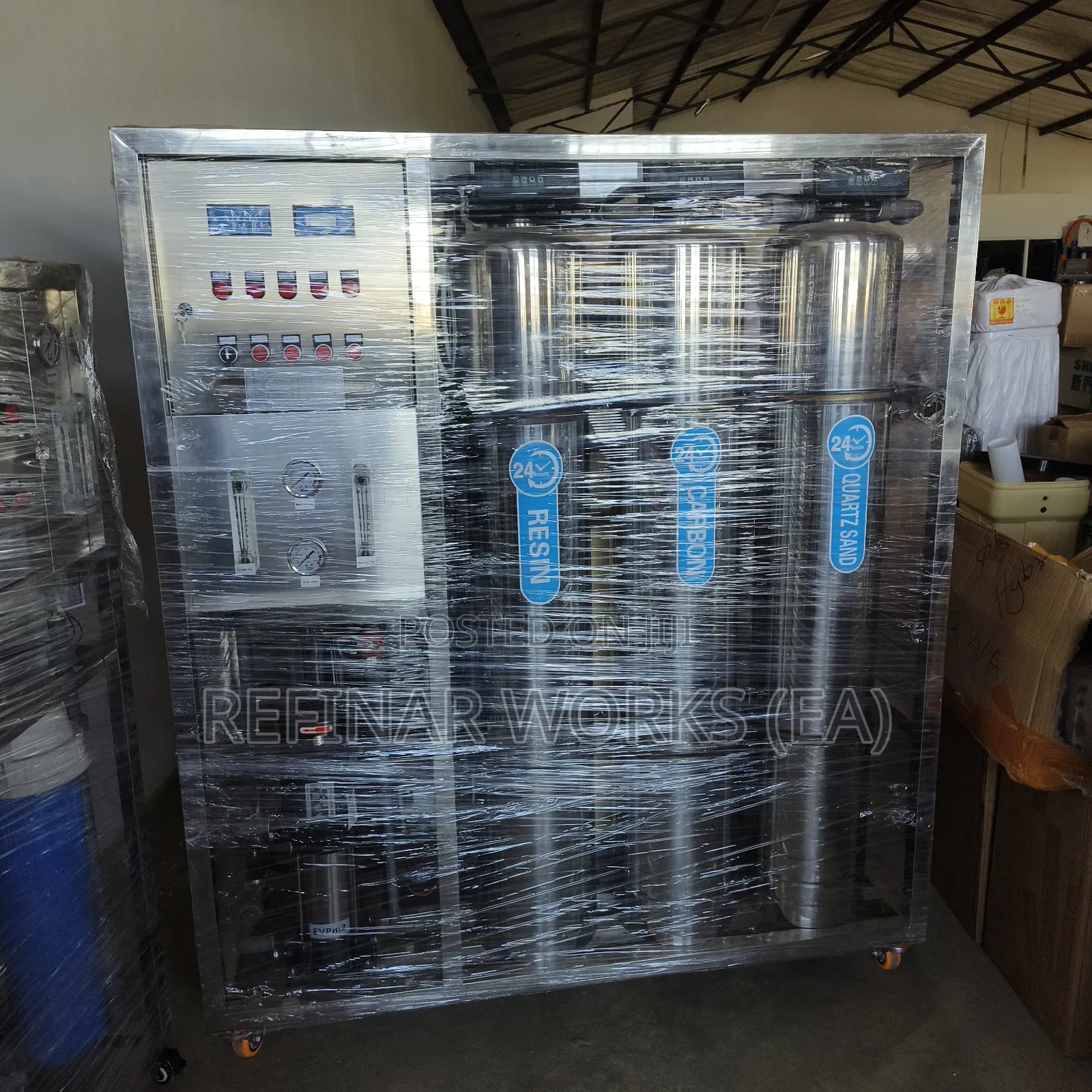 Stainless Steel Water Purification Plant for Hotels Resorts