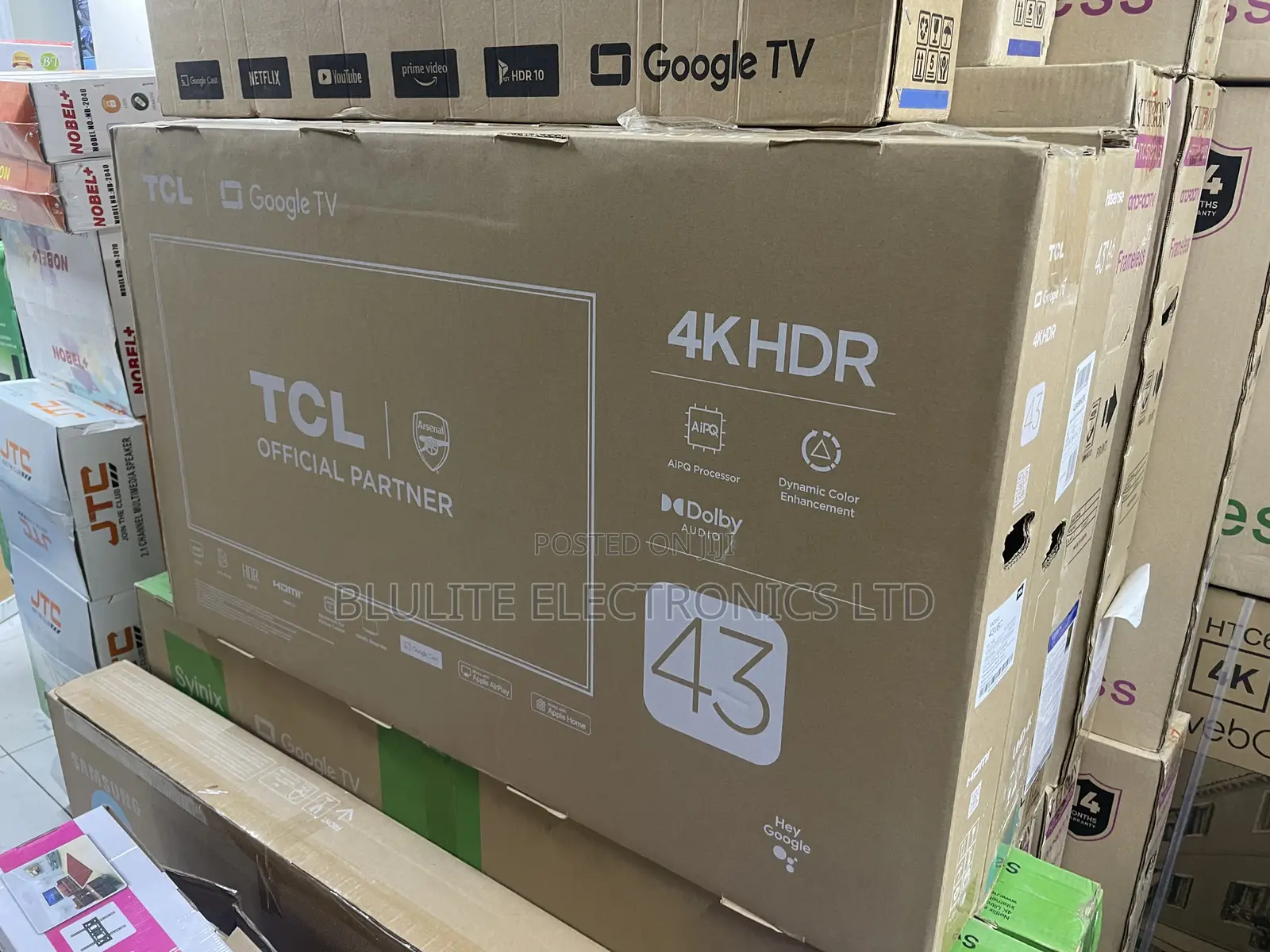 TCL 43” Frameless Google Tv