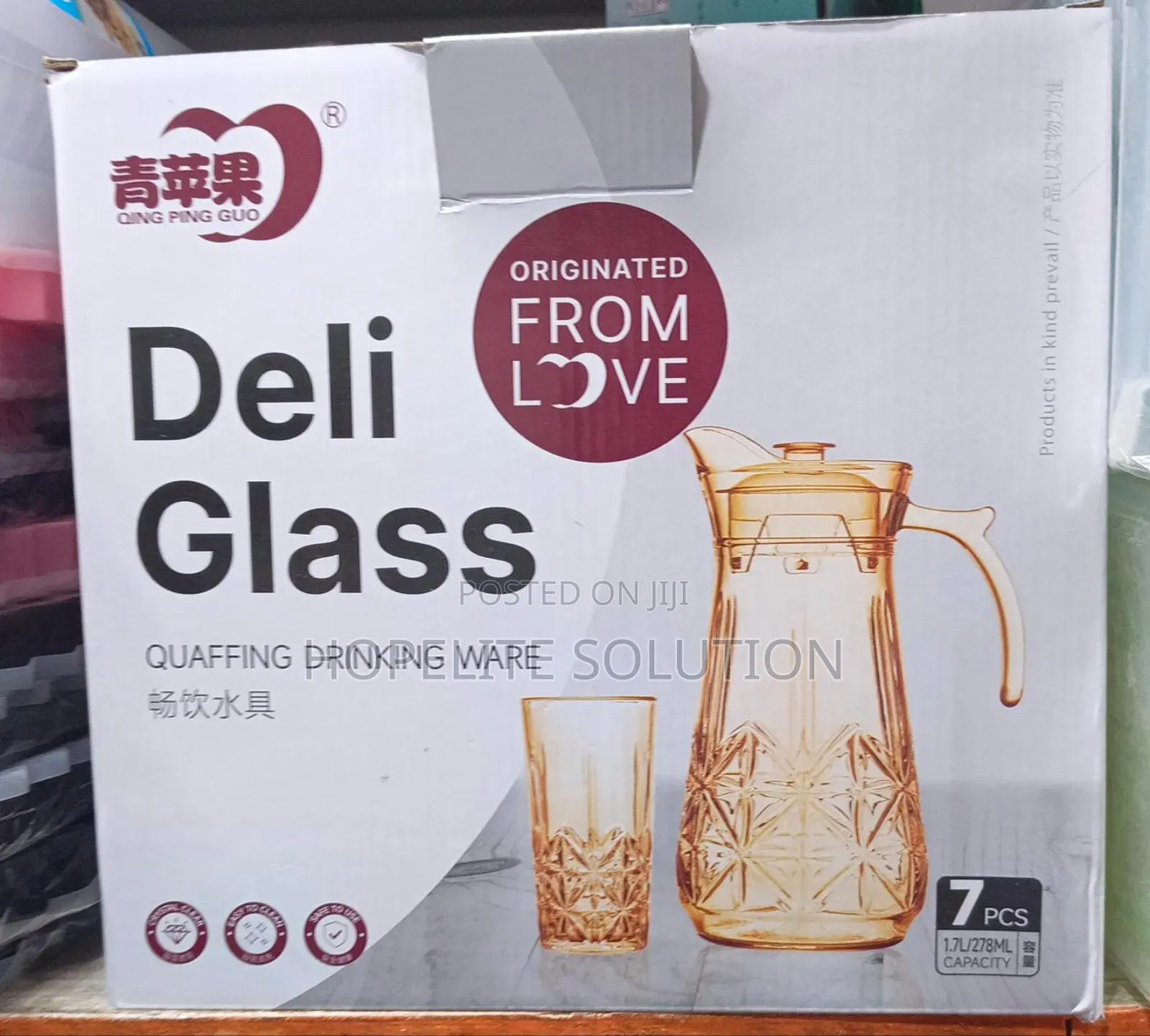 Glass Jug and Glasses