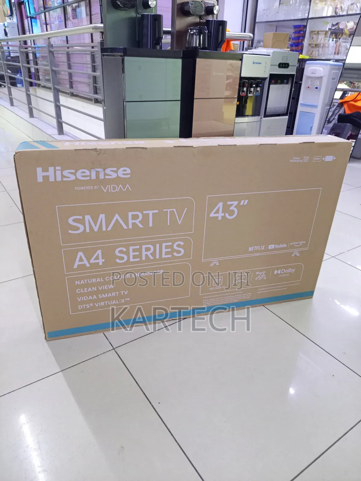 Hisense 43" A4k Full Hd Smart Television With Vidaa Youtube, Netflix