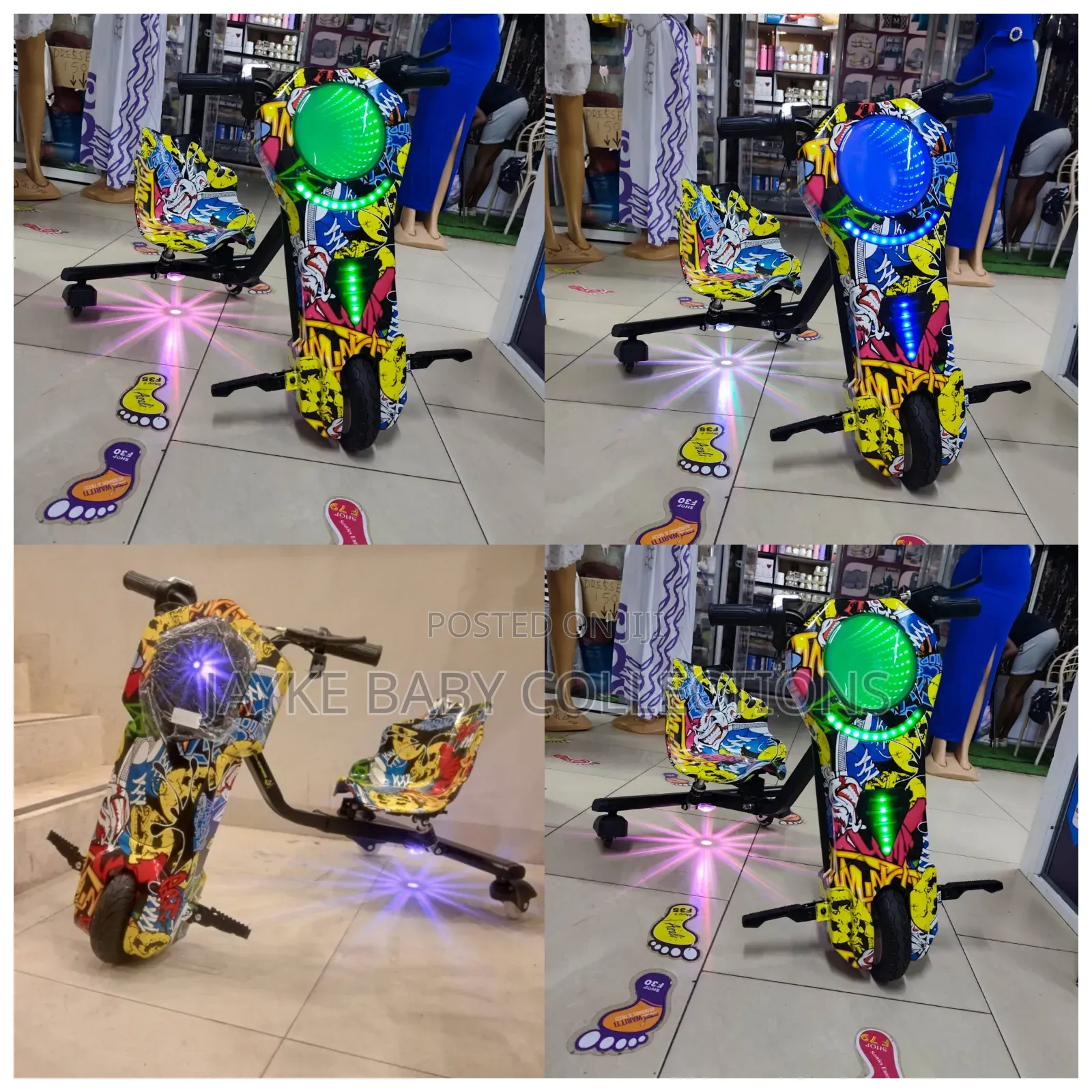  Electric Drift Bike– 3-Wheel Scooter for Kids