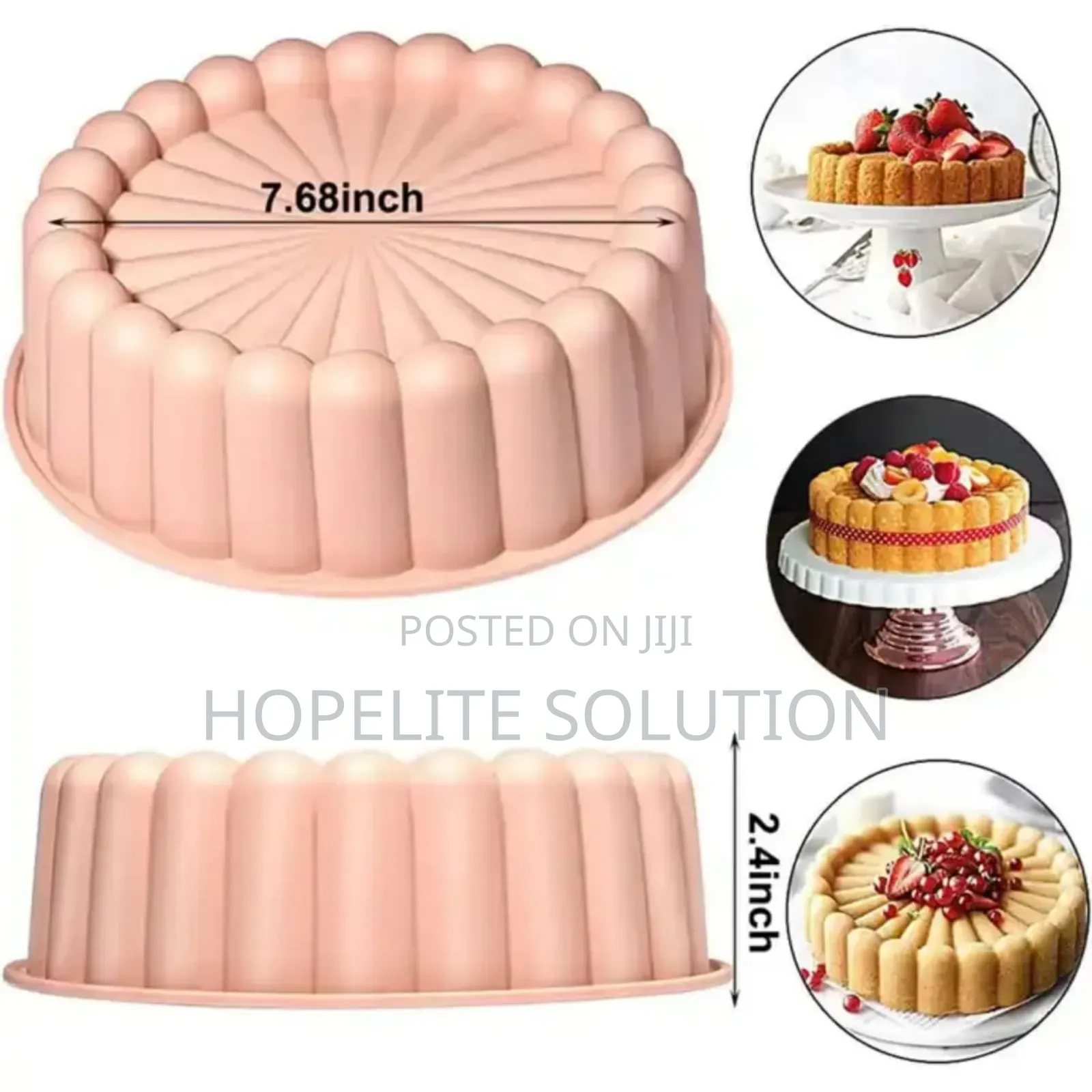 Round Silicon Baking Tin