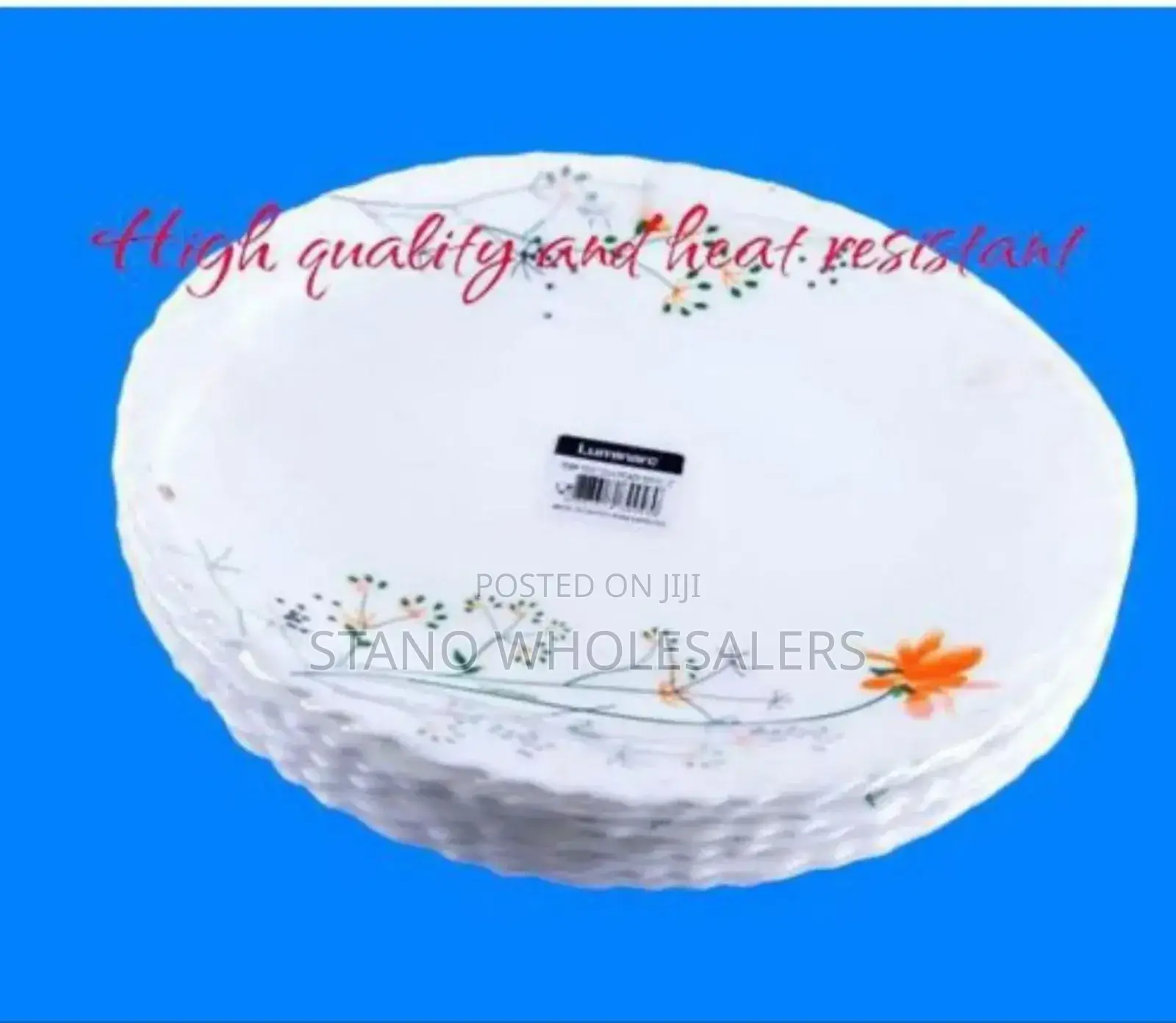 *Set of 6 Luminarc Dinner Plates