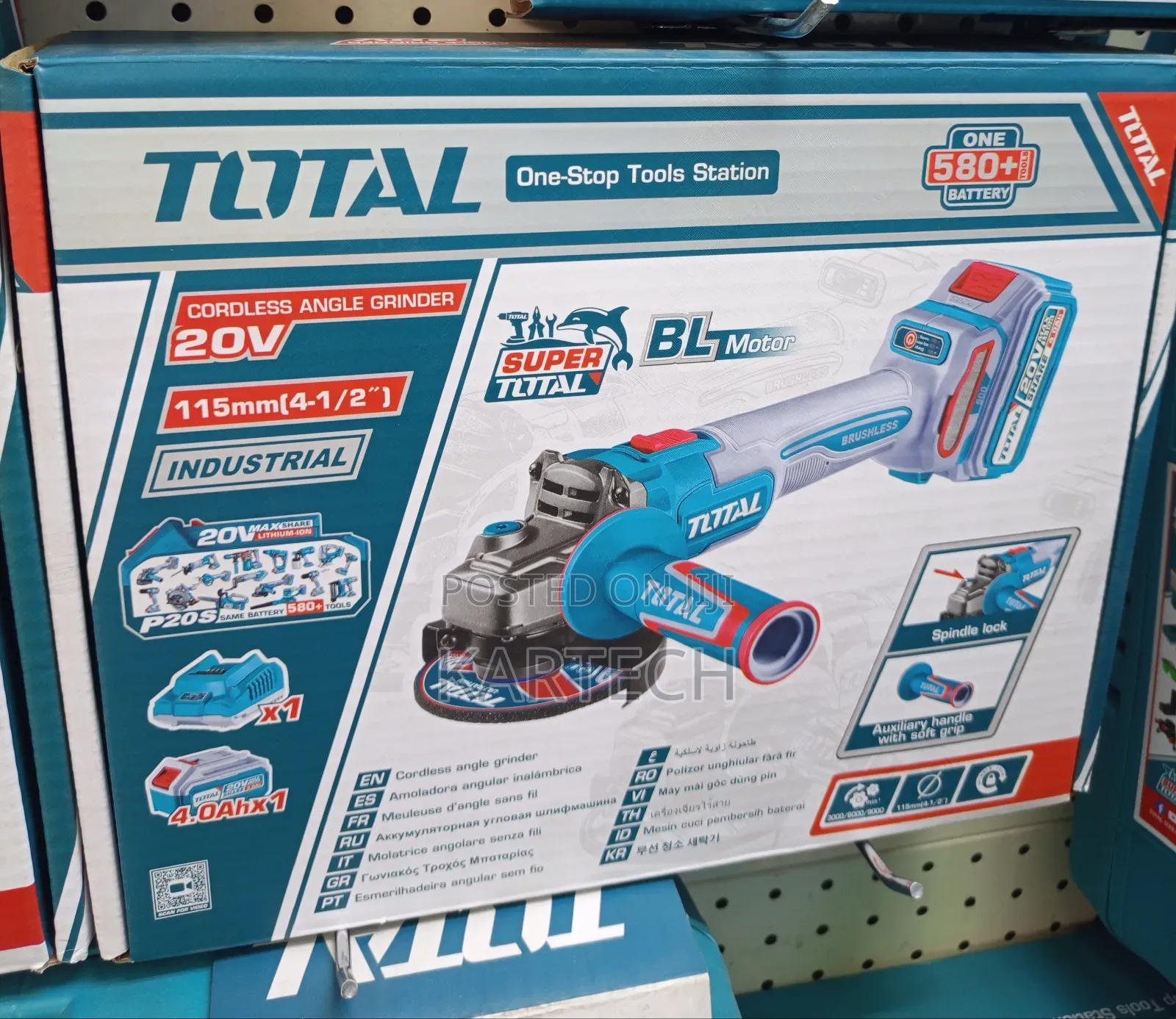 Total 900w 20v Cordless Angle Grinder Tagli211541,