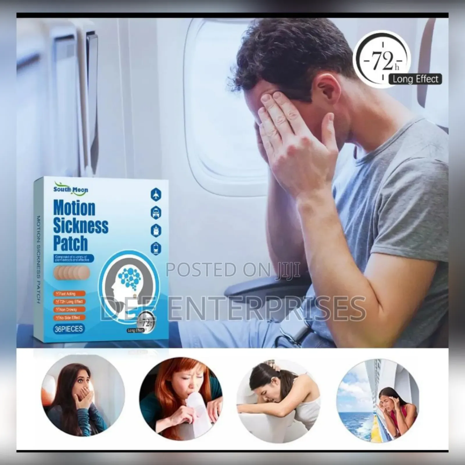36 Piece Motion Sickness Patches