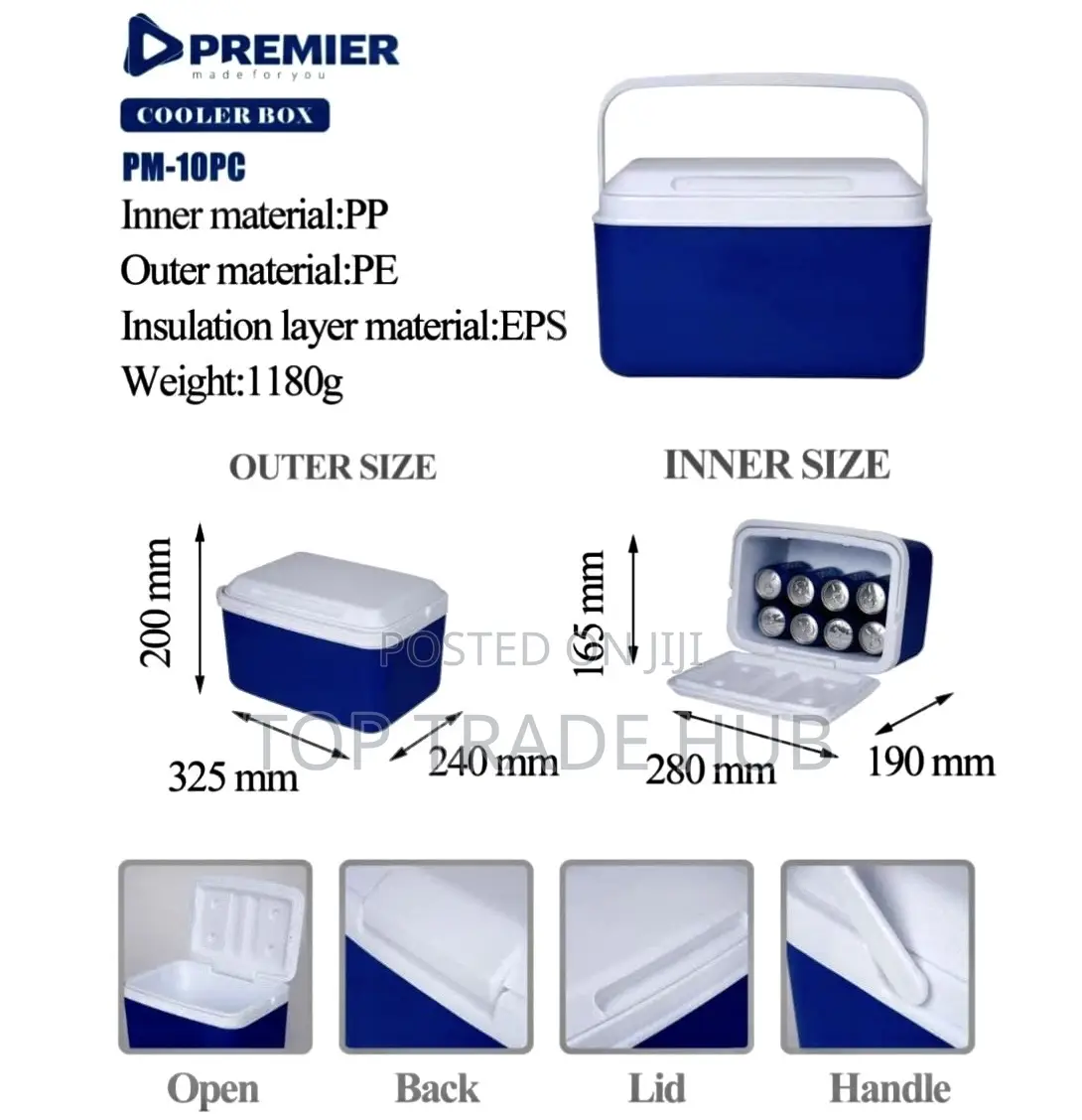 Premier Pm-10c 10l Cooler Box