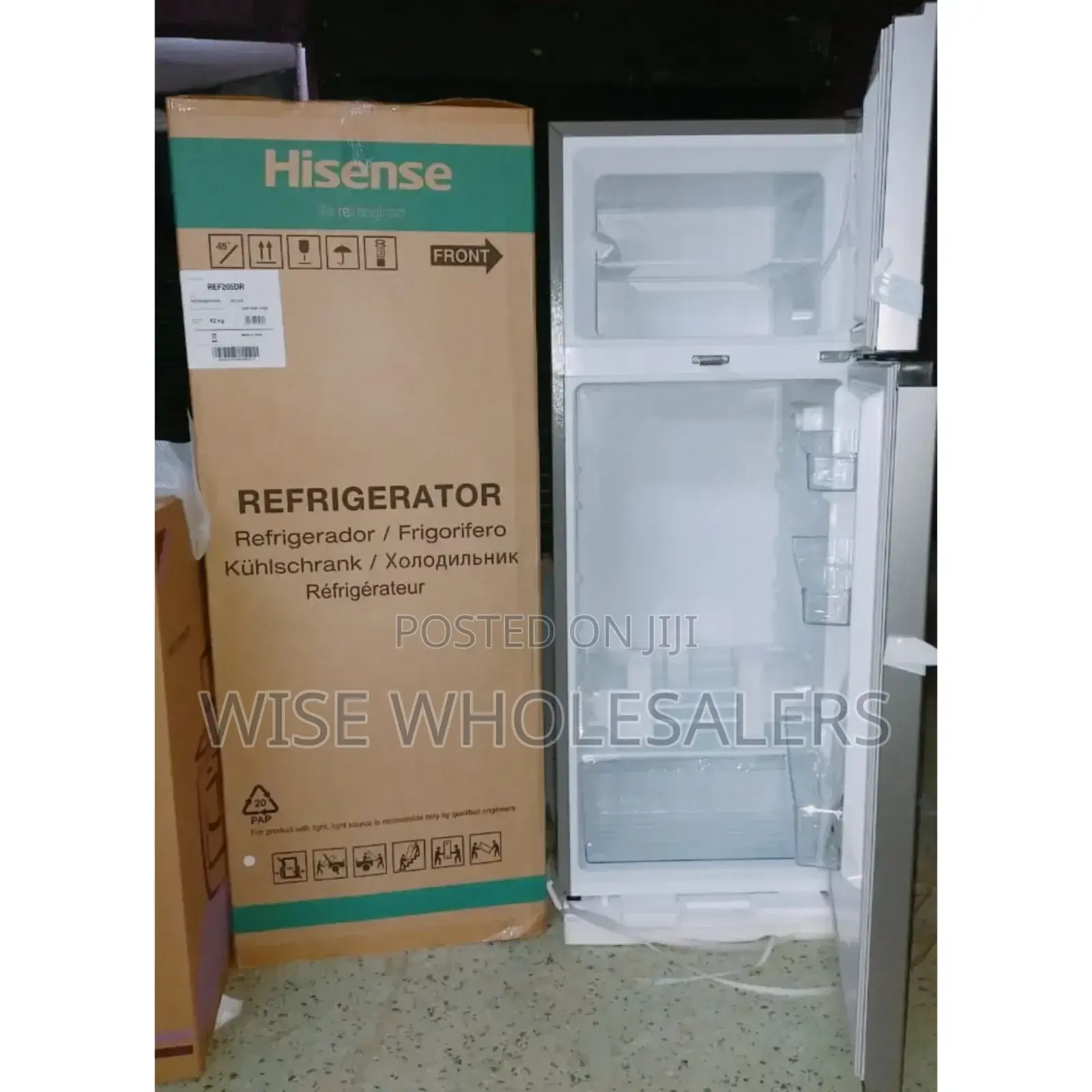 Hisense Fridge 205l Double Door Ref205dr