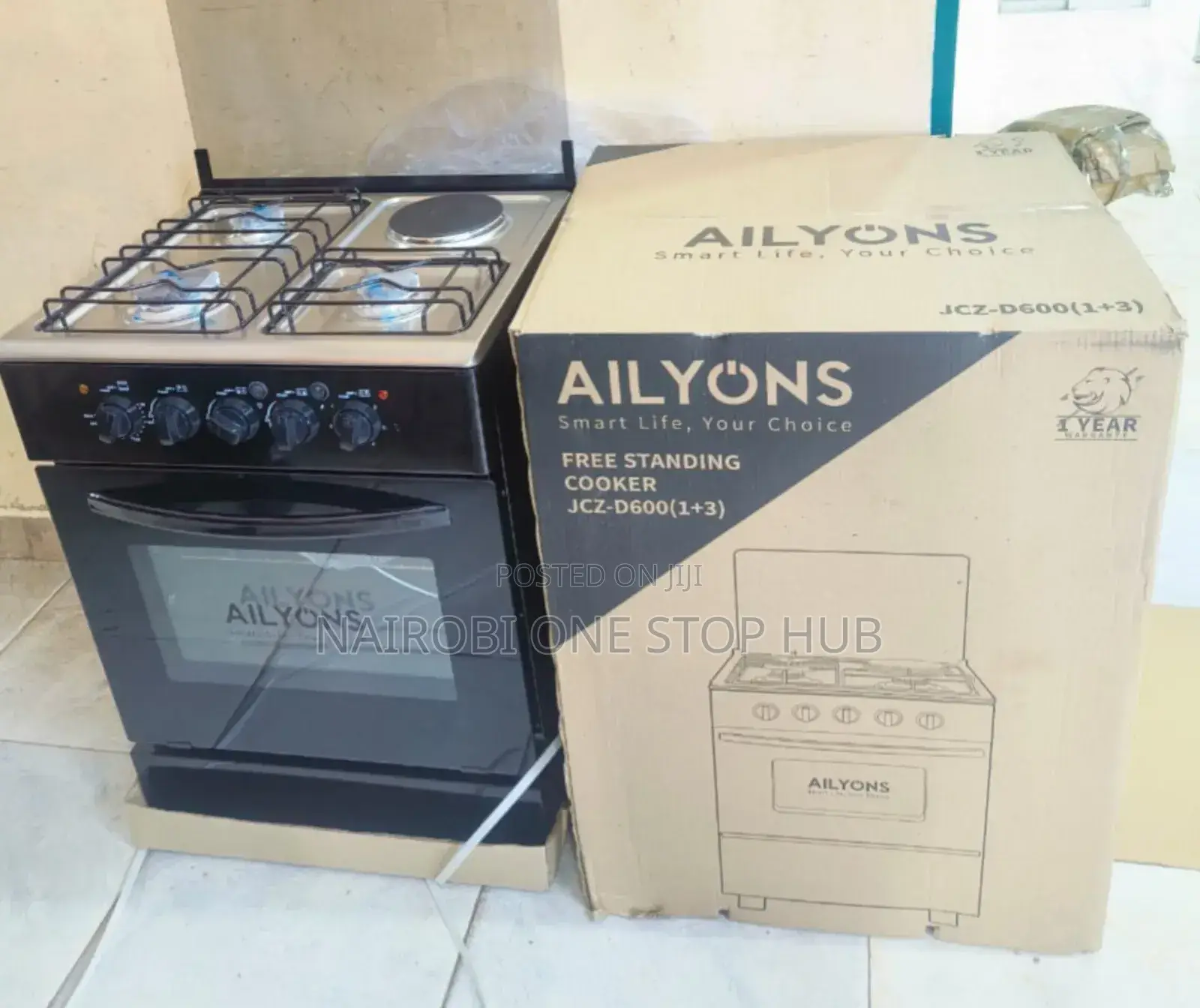50*55 Ailyons Standing Cooker 3+1
