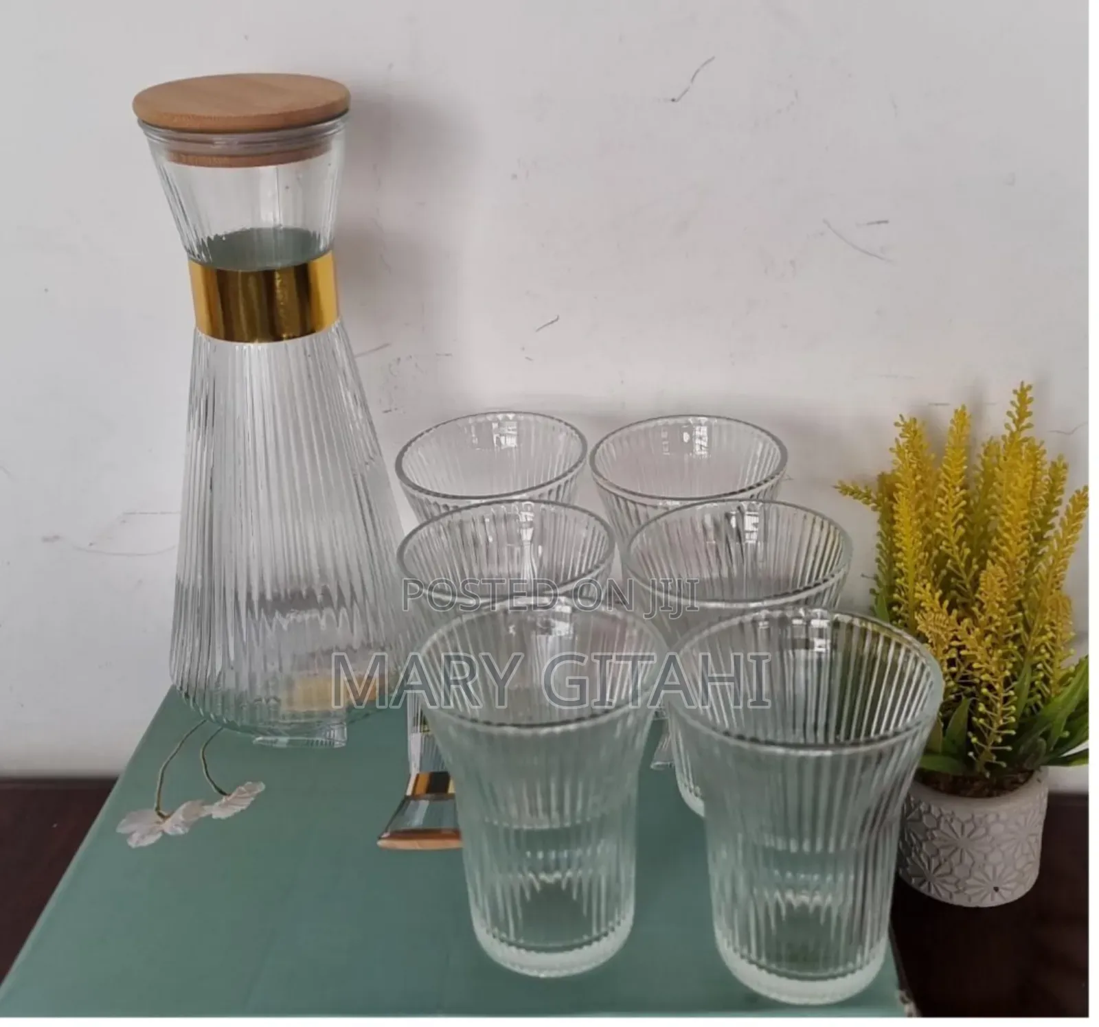 Baochum Clear Glass 7pc Water Set - 200mlx6 Tumblers