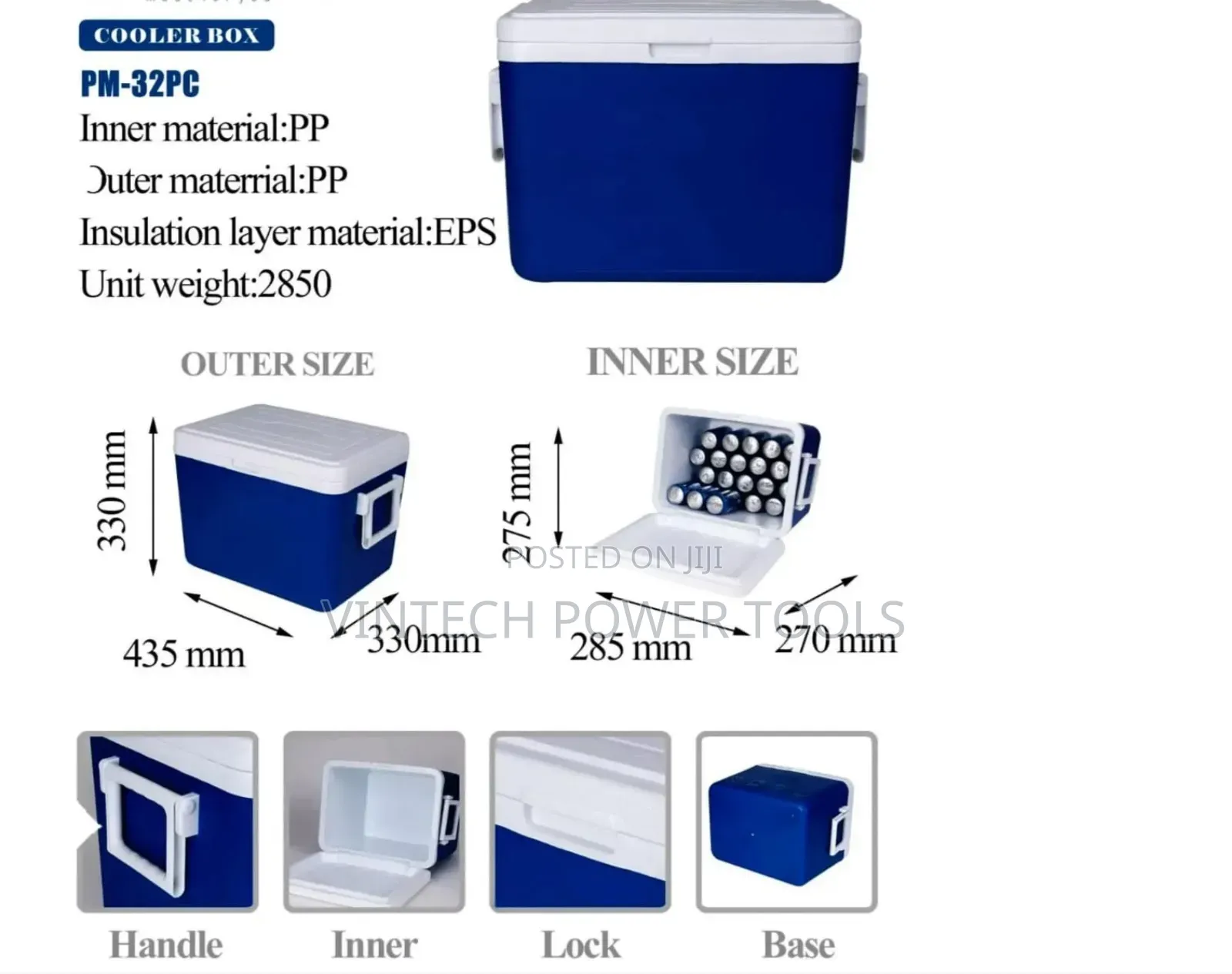 32 Litres Cooler Box