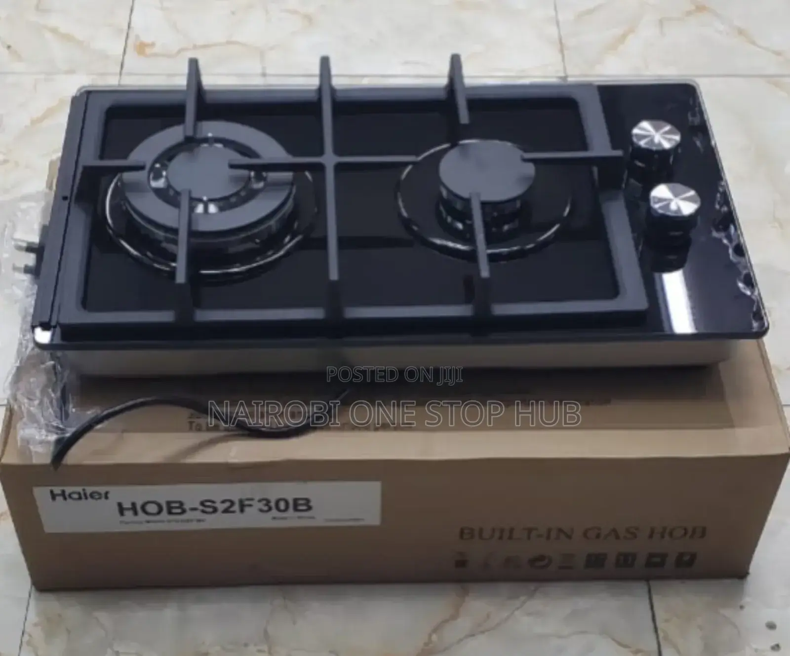 Haier Glass Inbuilt 2 Burner