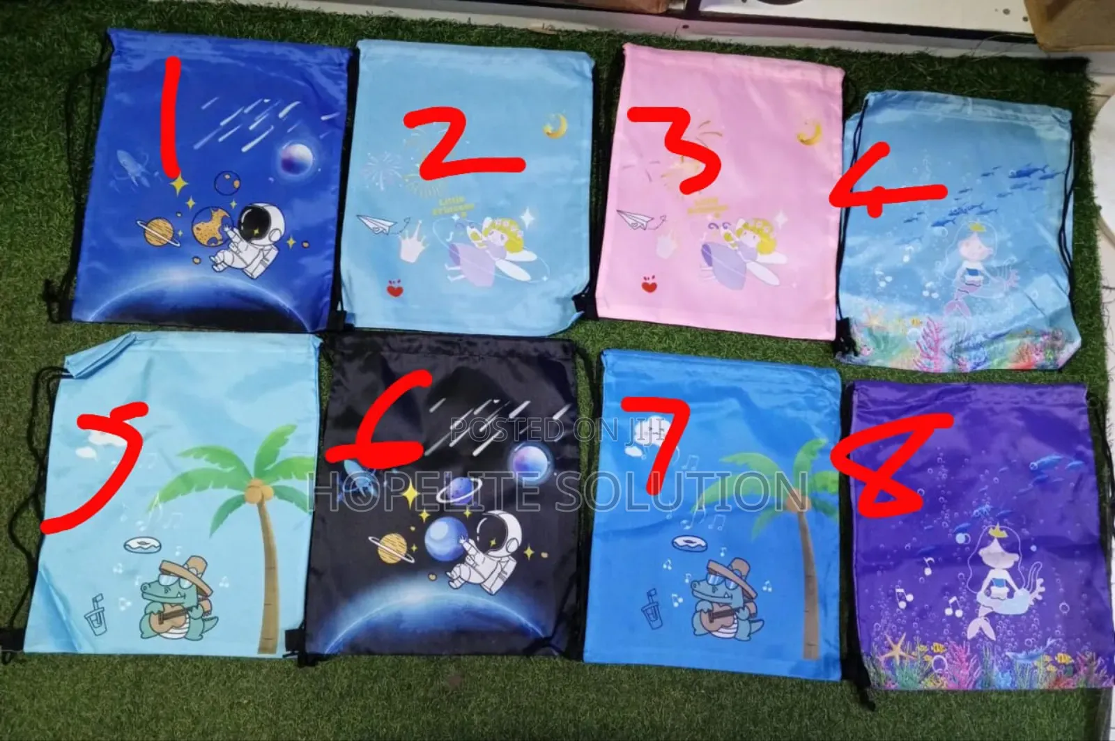 Themed Drawstring Swimming Bag