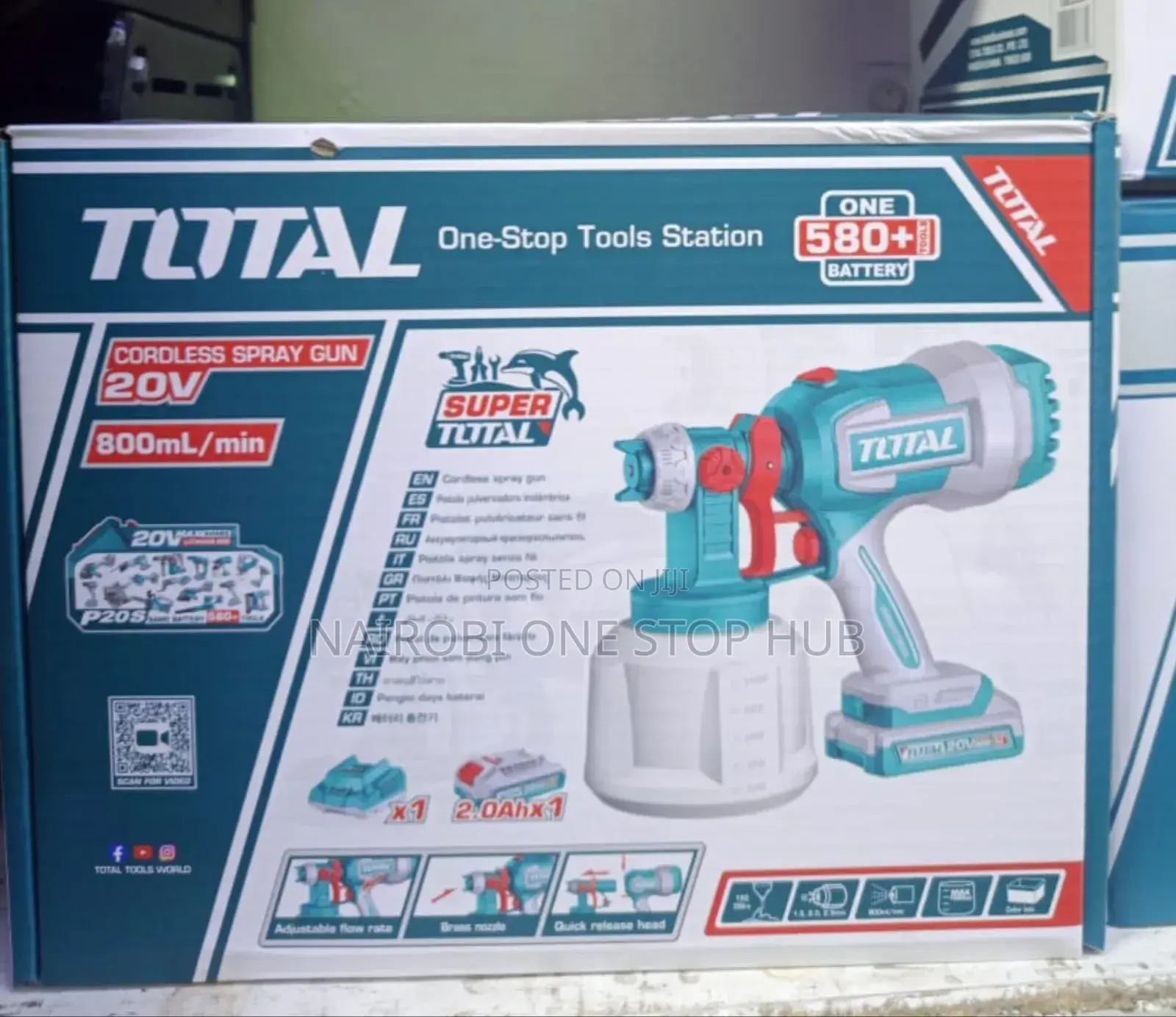 Total 800ml Cordless Spray Gun