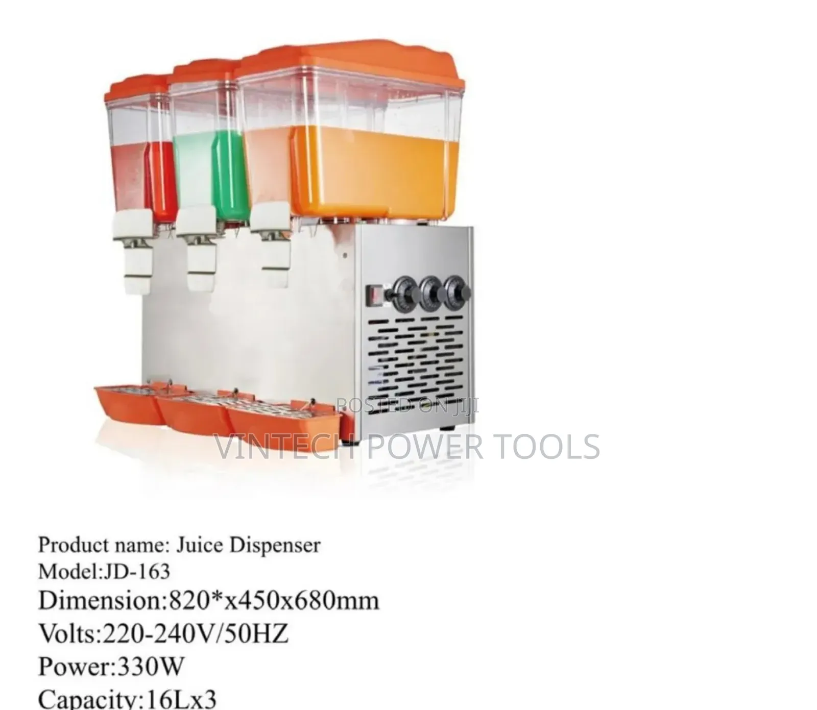 Juice Dispenser 3 Columns /3 Chambers Dispenser