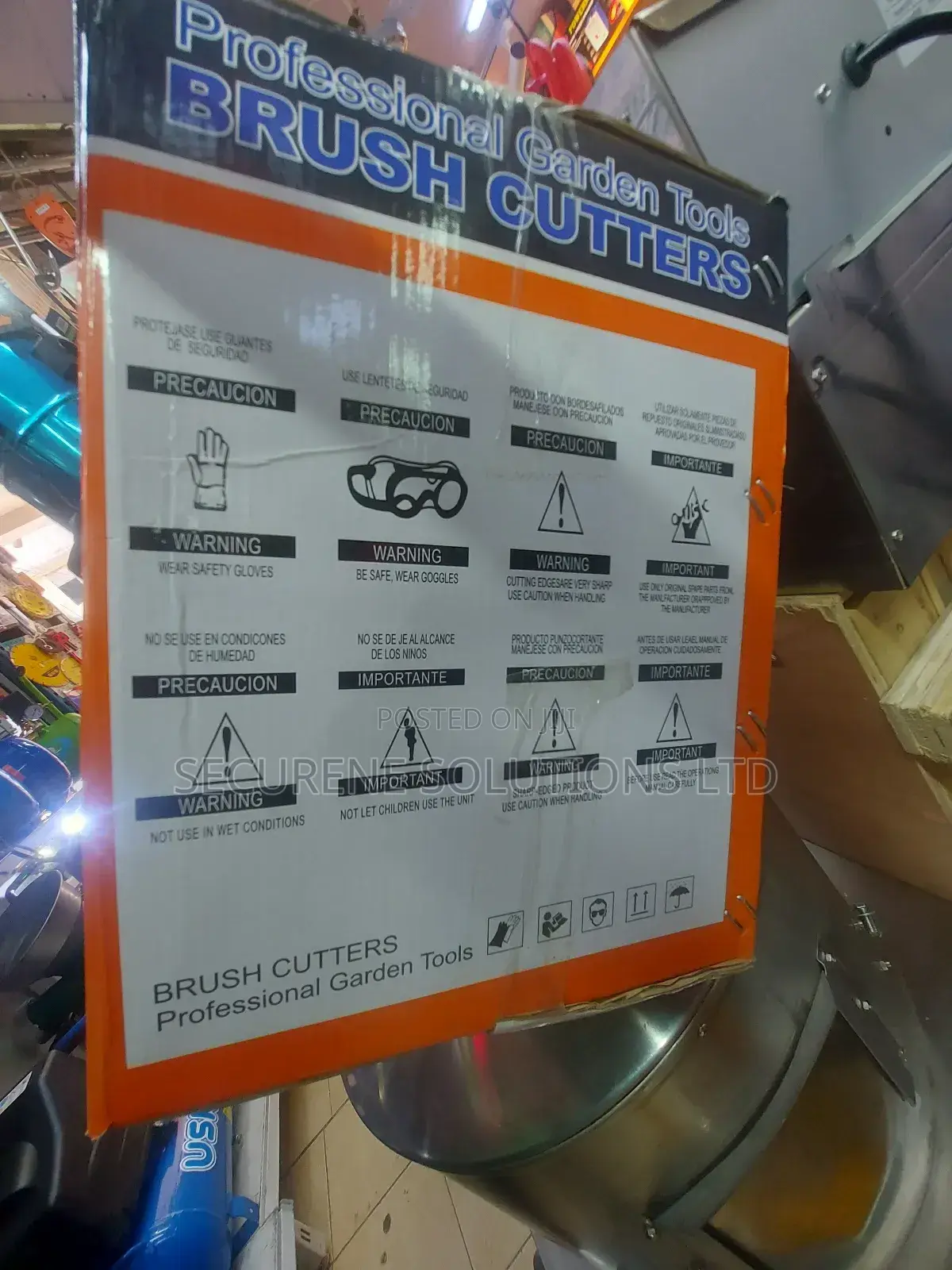 Box for a Gasoline-Powered Brush Cutter